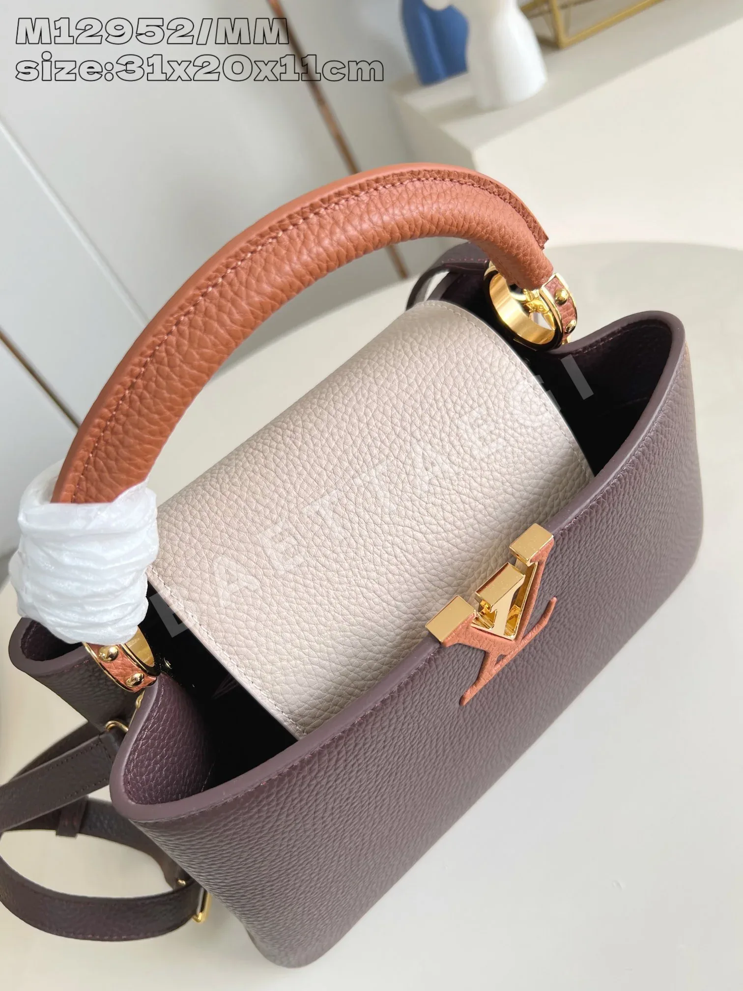 루이비통 카푸신 미디엄 브라운 가방 M12952 상세 이미지 6