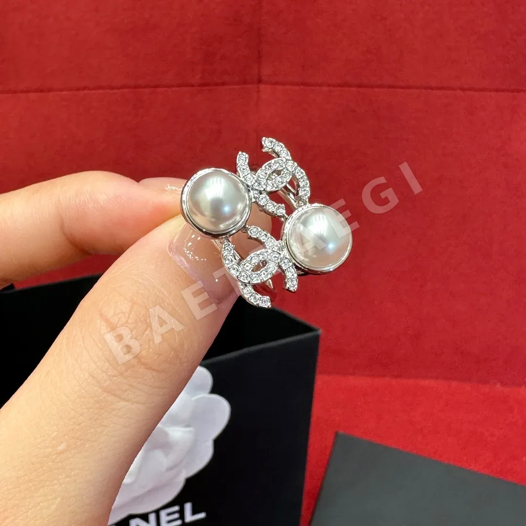 샤넬 더블 C 더블펄 스퀘어 귀걸이 상세 이미지 2