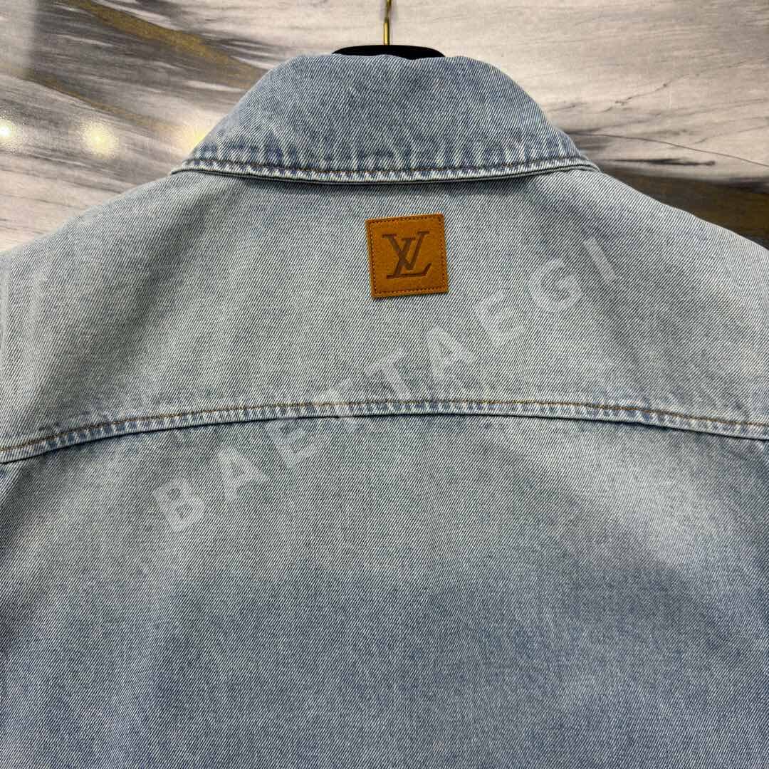 루이비통 LV 데님 반소매 셔츠 상세 이미지 6