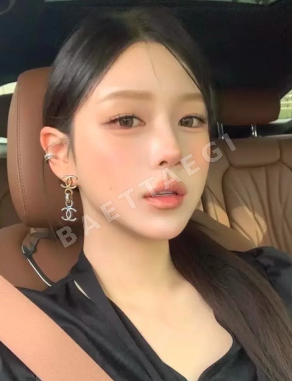 샤넬 더블 C 체인 링 골드 실버 귀걸이 상세 이미지 9