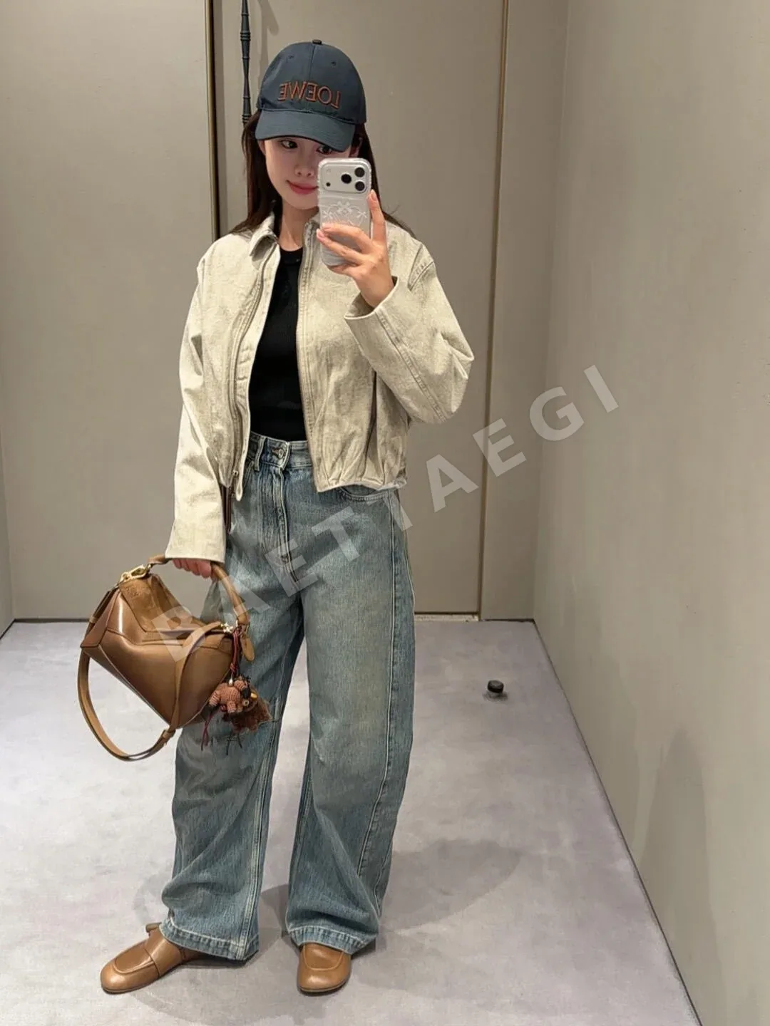 로에베 타이다이 데님 플리츠 자켓 상세 이미지 9