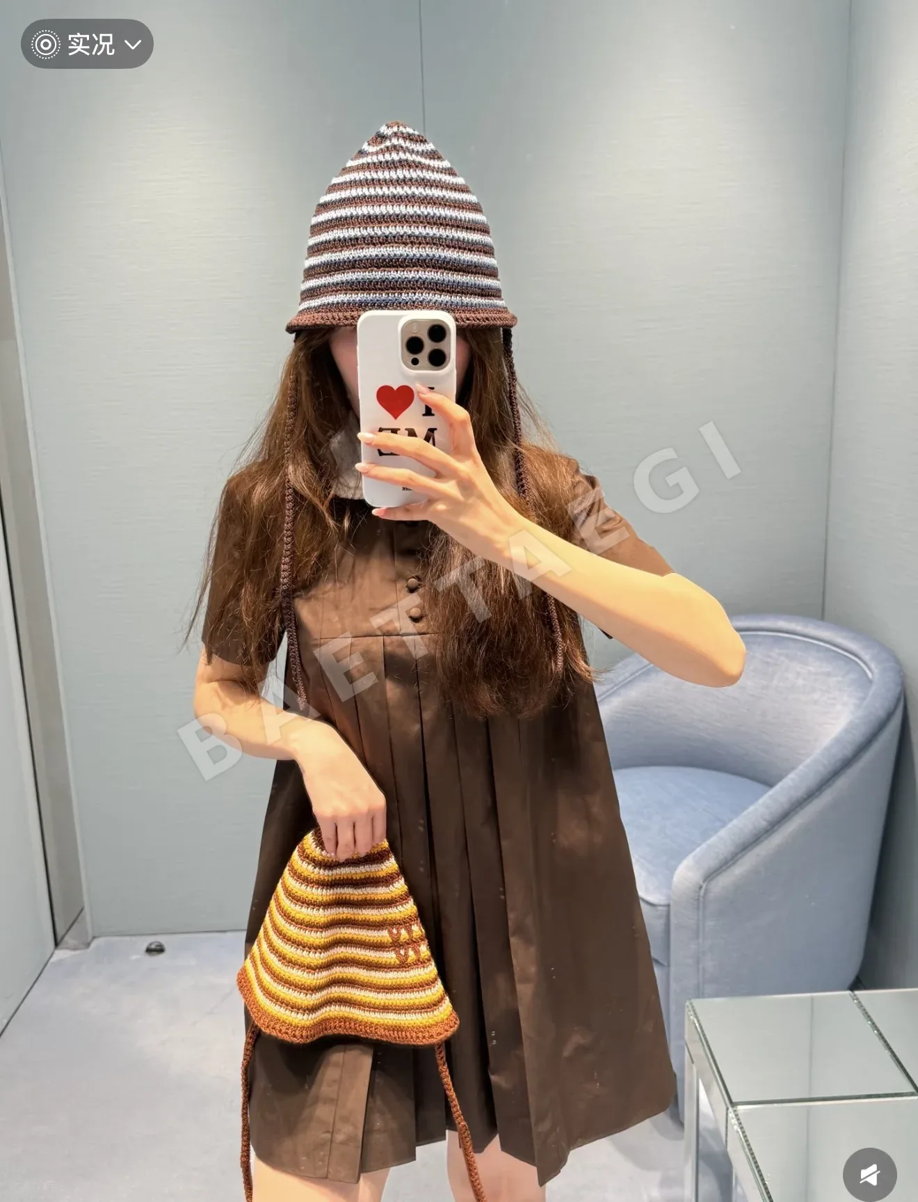 미우미우 피터팬 카라 레이스 A라인 원피스 상세 이미지 9