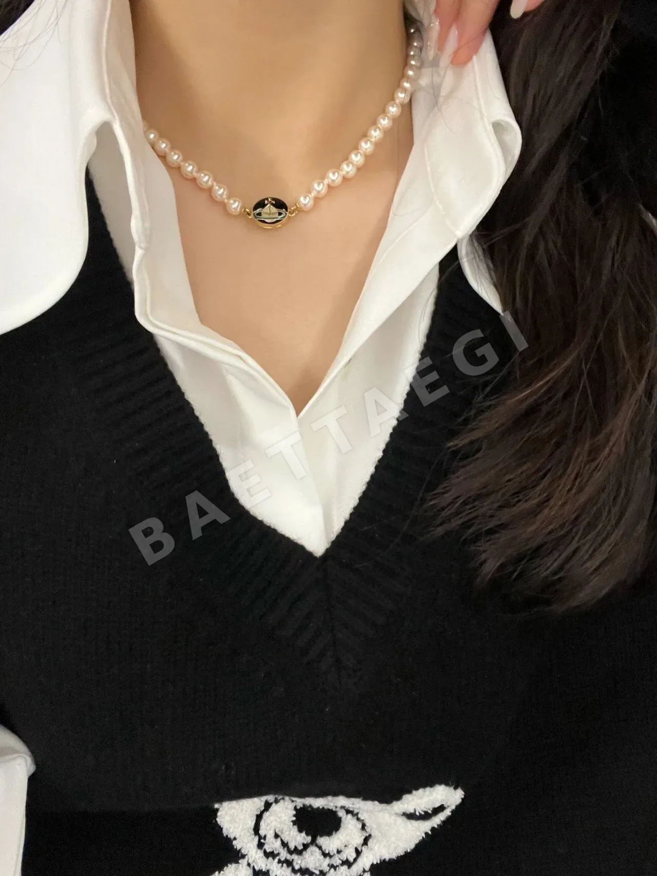 비비안웨스트우드 에나멜 진주 목걸이 상세 이미지 9