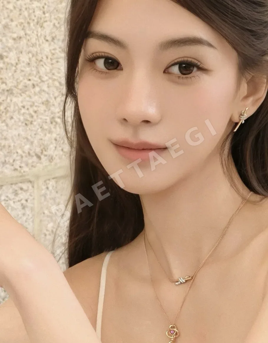 티파니 로즈골드 실버 컬러 블록 노트 귀걸이 상세 이미지 9