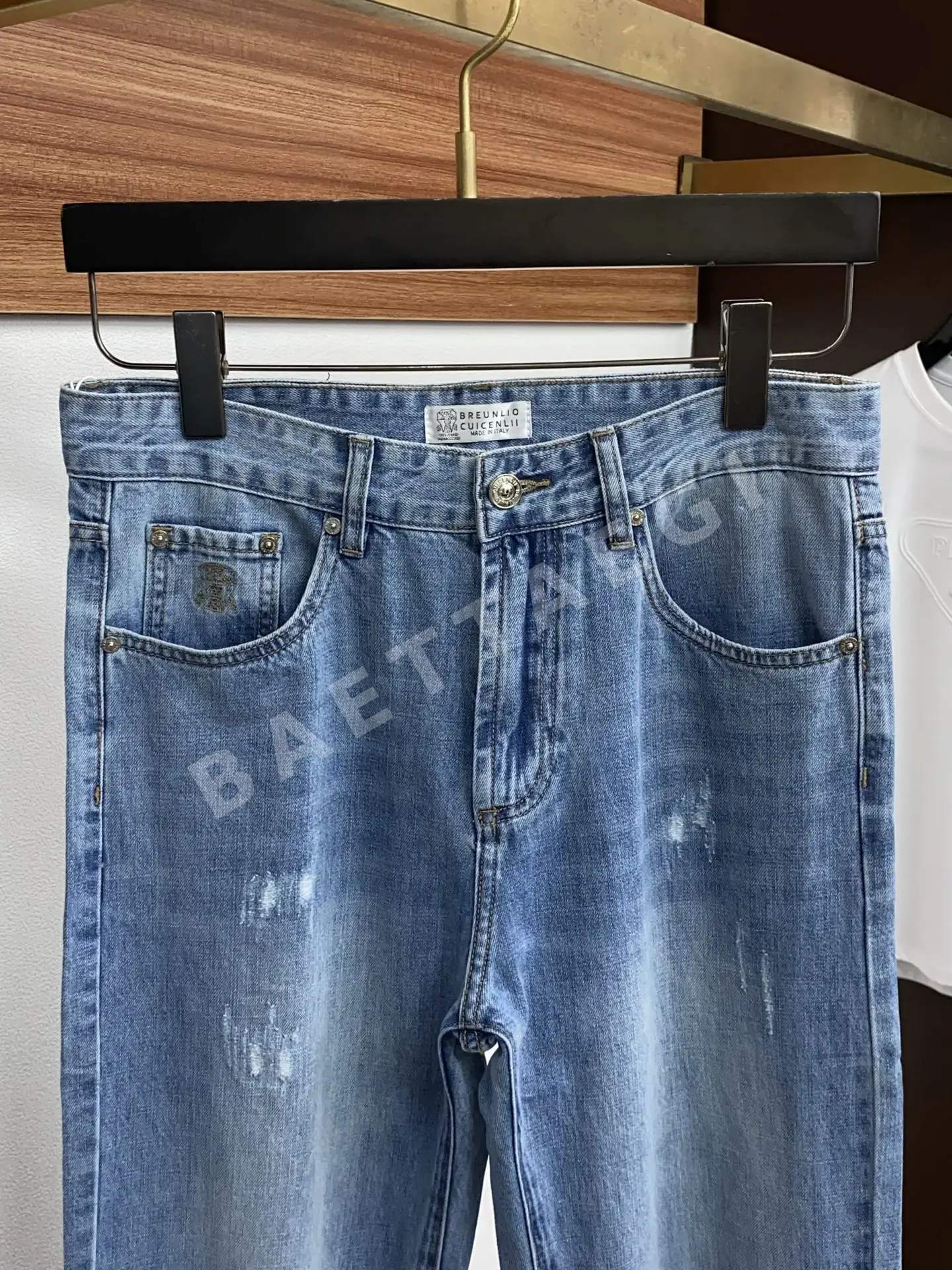 브루넬로쿠치넬리 남성 스트레치 데님 바지 상세 이미지 3