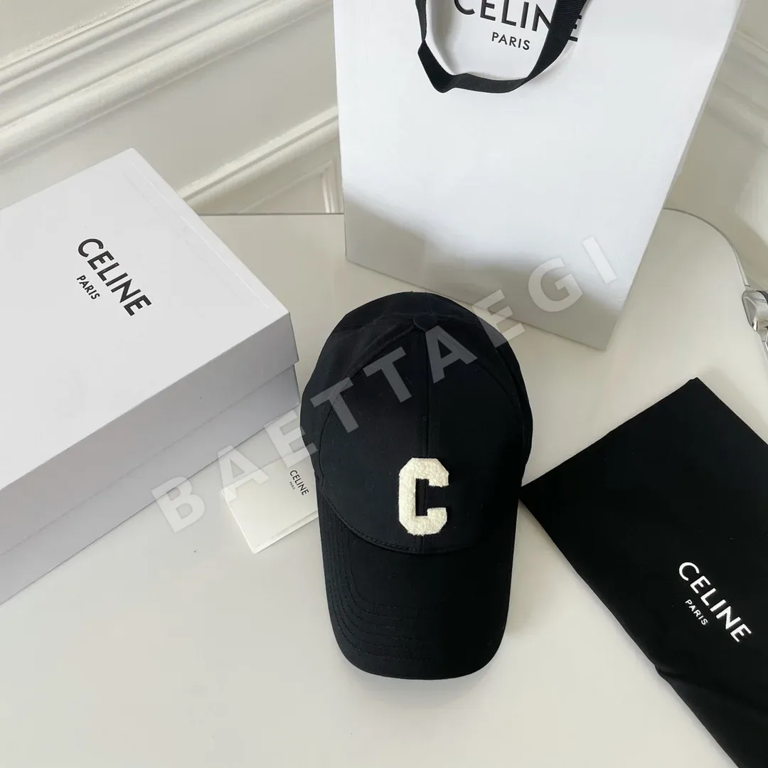 셀린느 C 자수 베이스볼 모자 84130