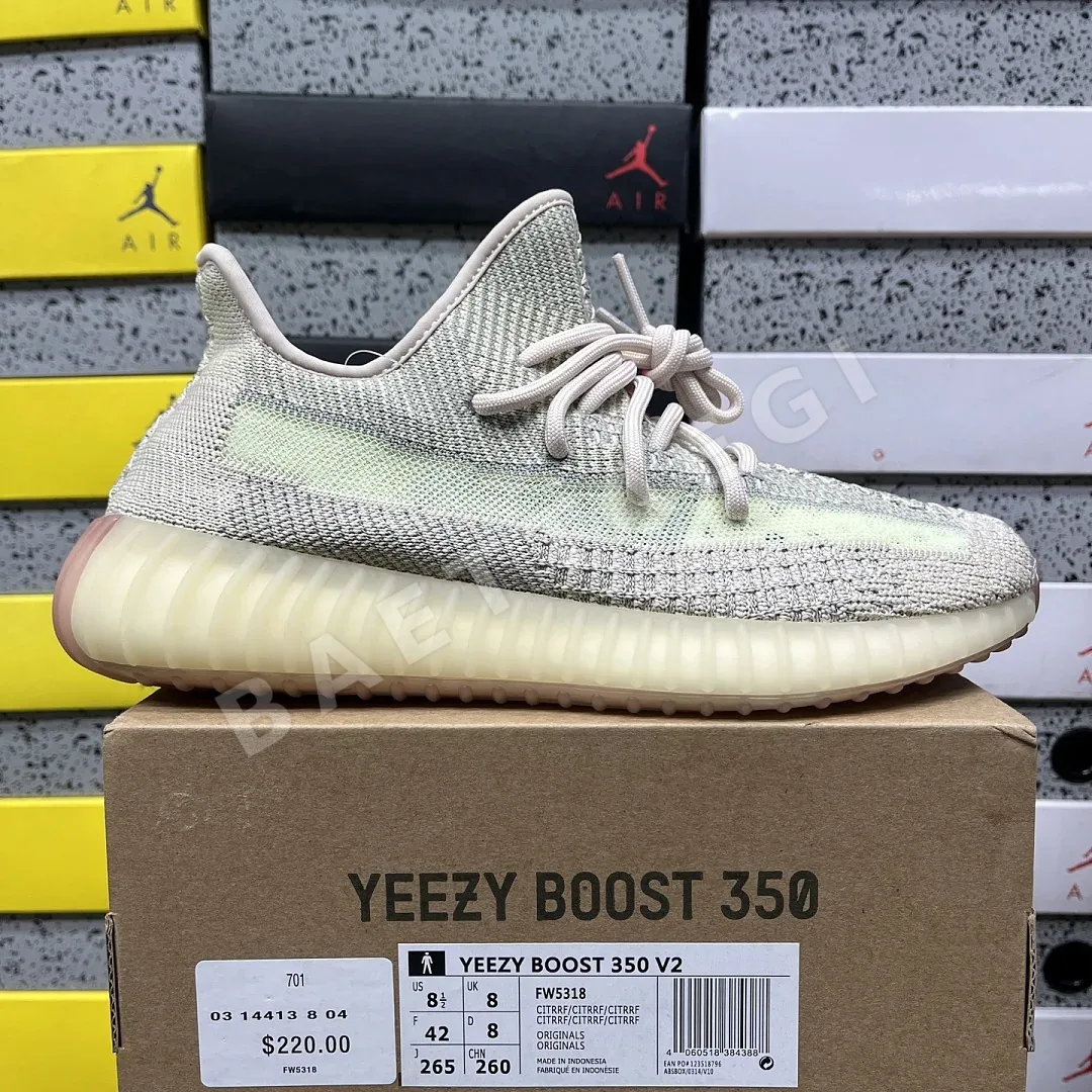 아디다스 [XQ] 이지 부스트 350 V2 FW5318 200762 Adidas Yeezy Boost 350 V2 Citrin