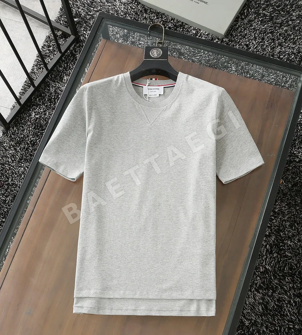 톰브라운 3색 웰트 리본 코튼 반팔 티셔츠 50598