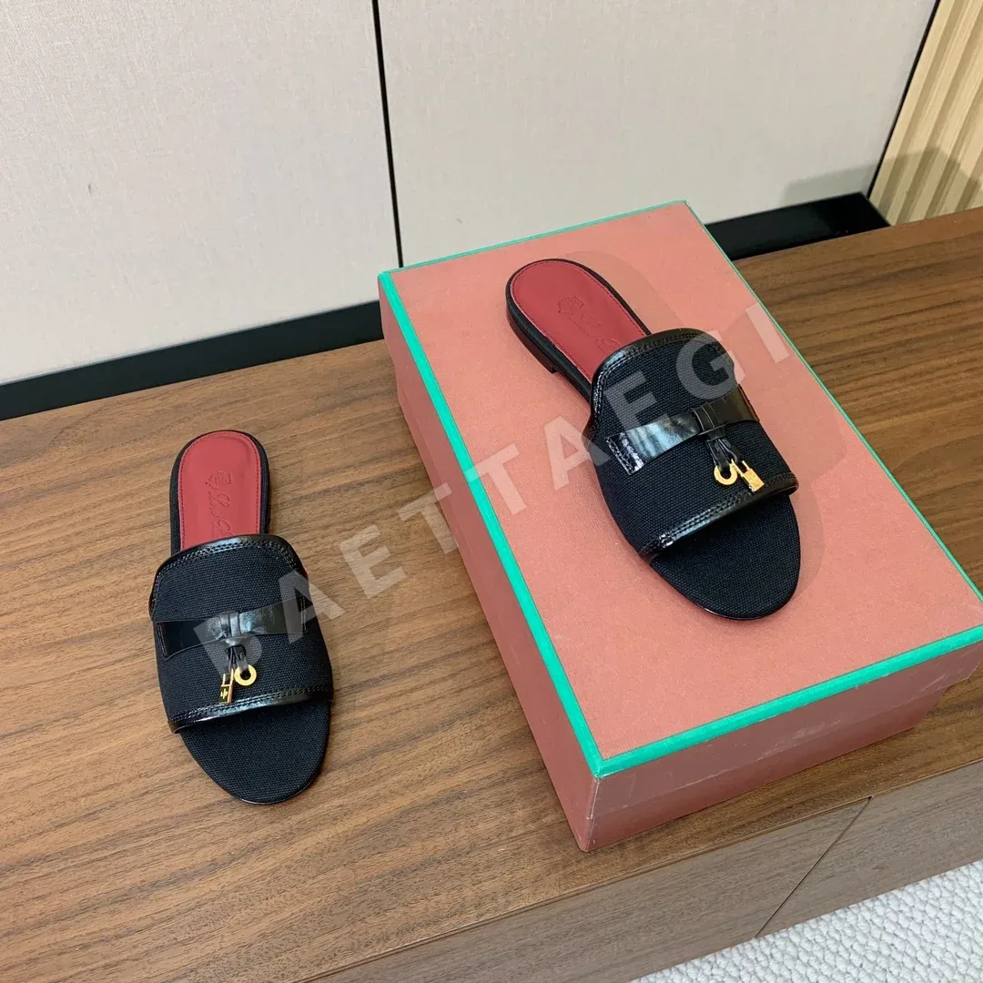 로로피아나 컬러 블록 플랫 샌들 상세 이미지 6