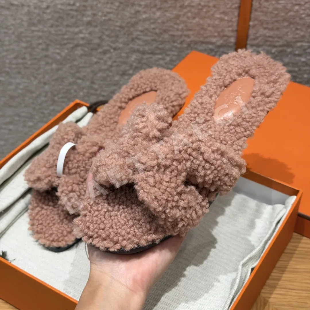 에르메스 오란 샌들 Naked Pink 울 레더 H 컷아웃 상세 이미지 2