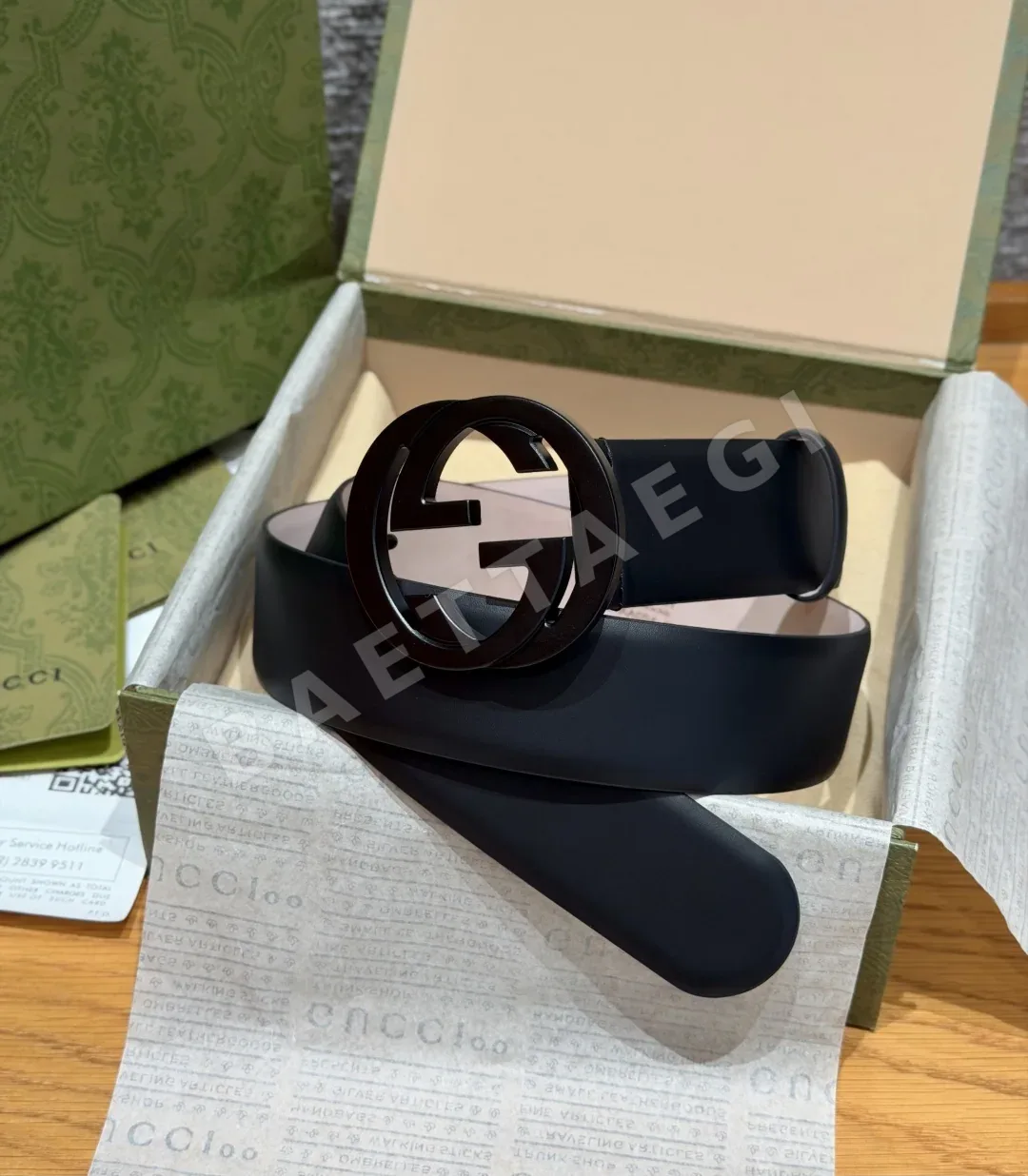 구찌 인터로킹 G 가죽 벨트 40mm 179189