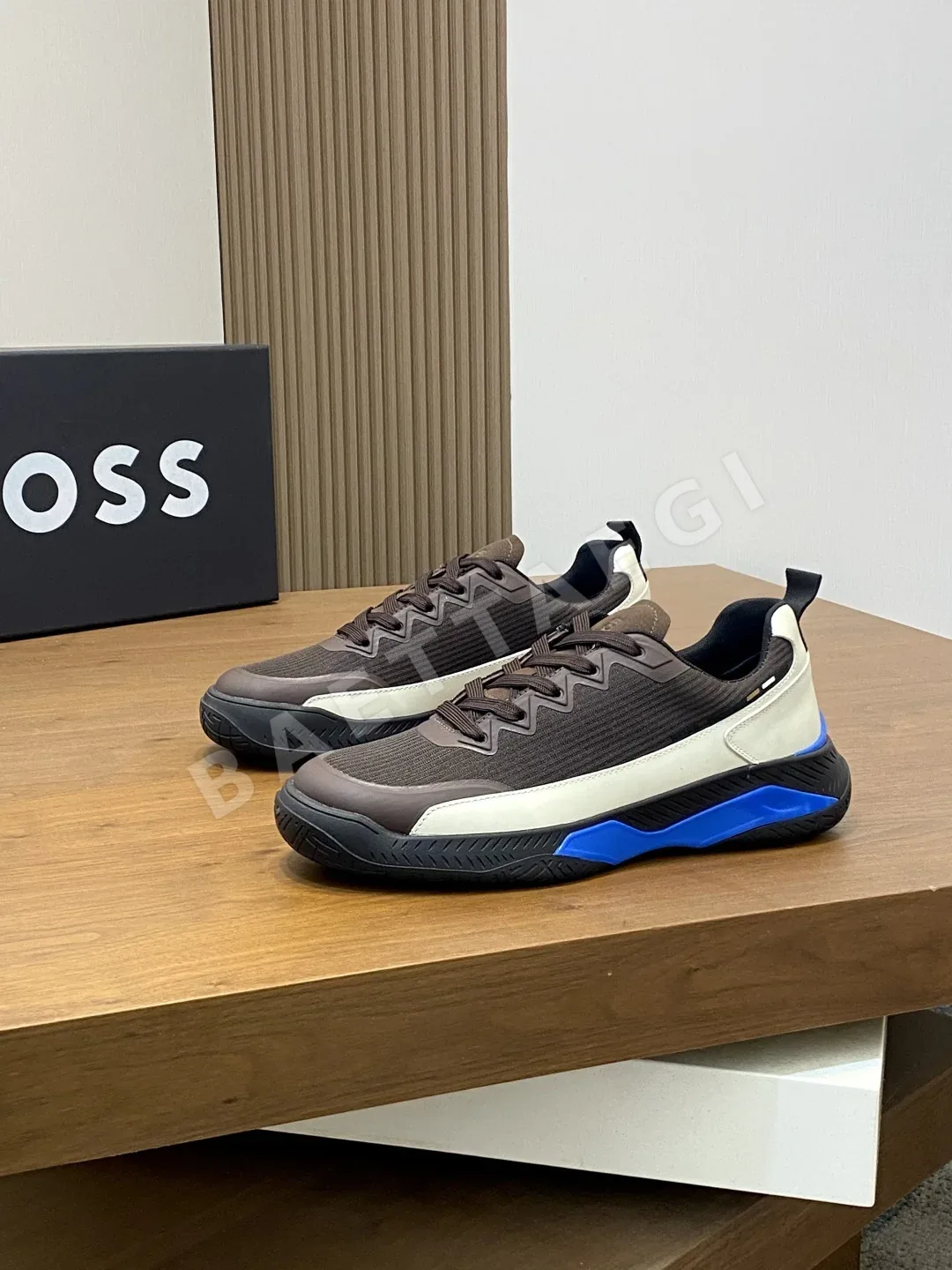 보스 스니커즈 가죽 BOSS 로고 프린트 상세 이미지 3