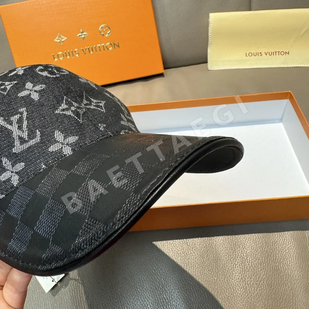 루이비통 소가죽 패치 데님 캡 상세 이미지 5