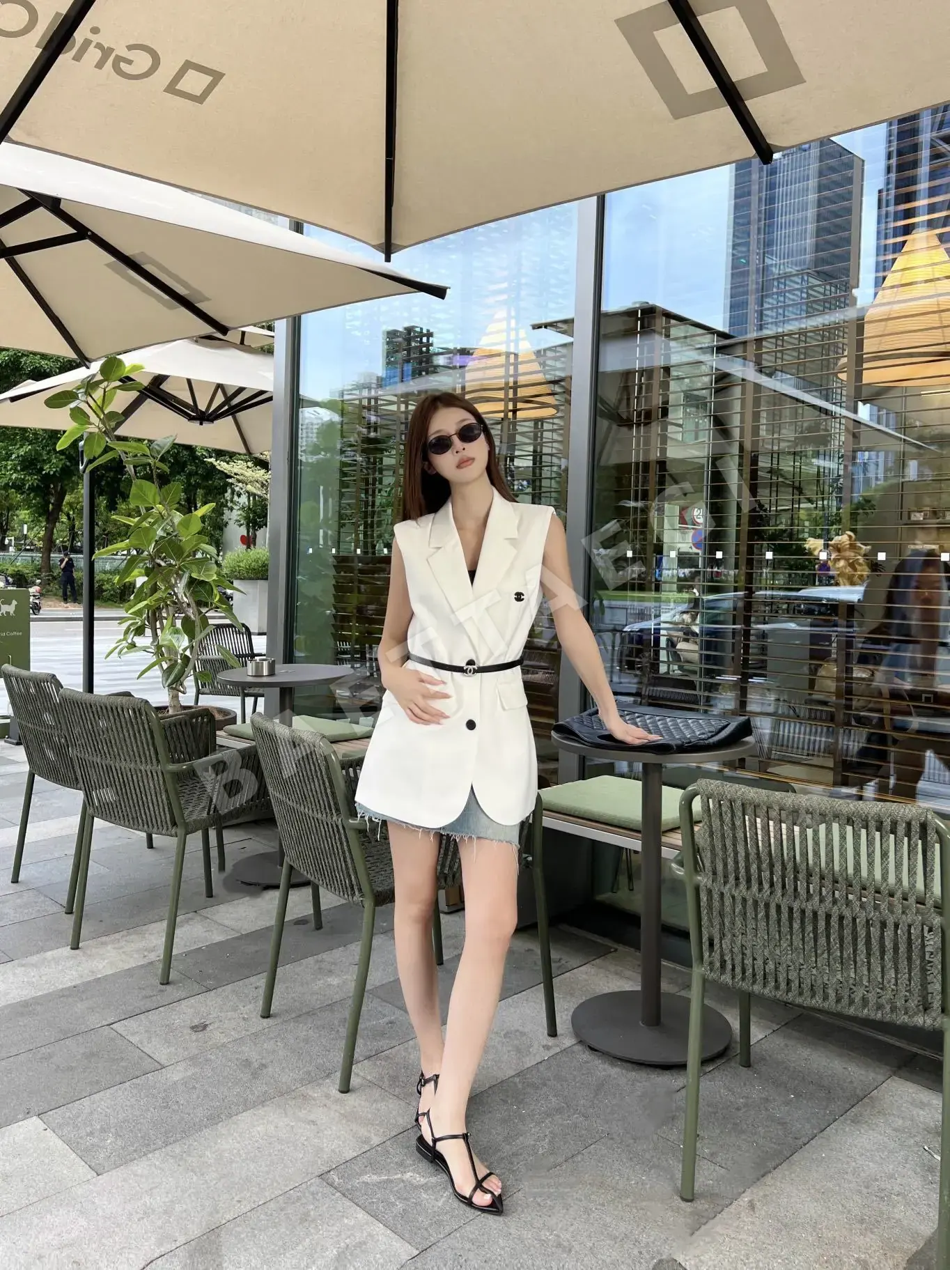 샤넬 뉴스타일 수트 베스트 자켓 상세 이미지 1