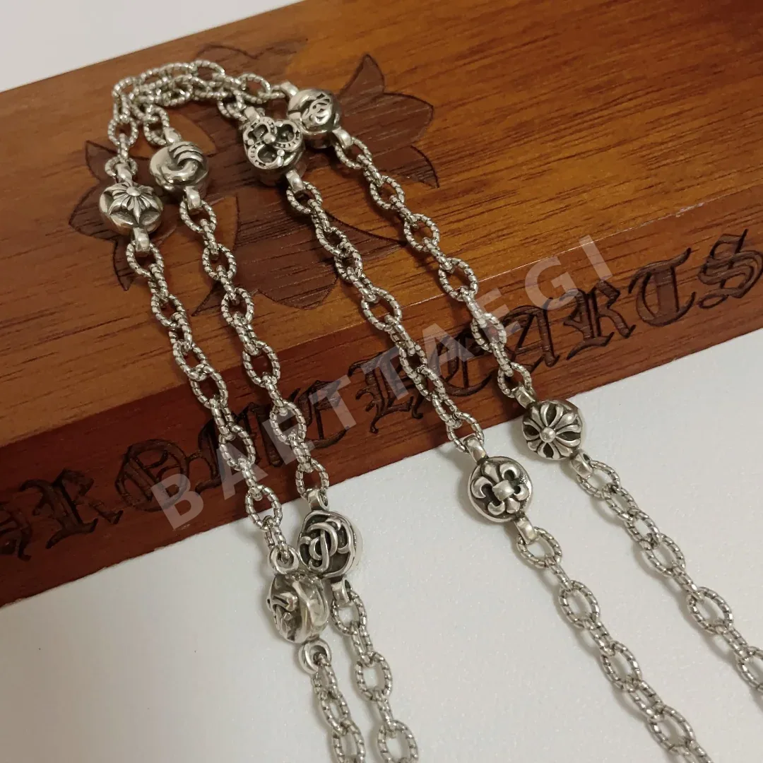 크롬하츠 클래식 레트로 코코넛 트리 펜던트 목걸이 상세 이미지 9