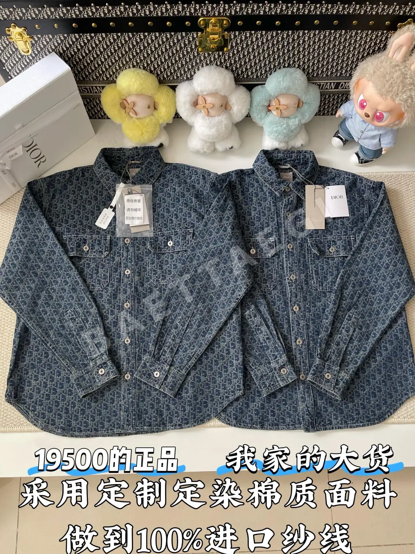 디올 모노그램 데님 재킷 긴팔 169849