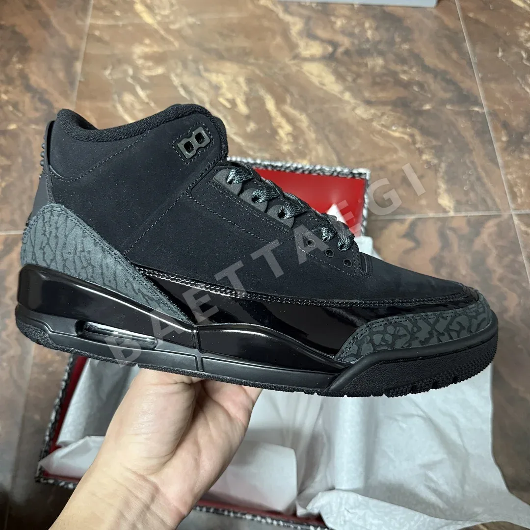 나이키 [GX] 조던 3 레트로 201003 Nike Jordan 3 Retro Black Cat