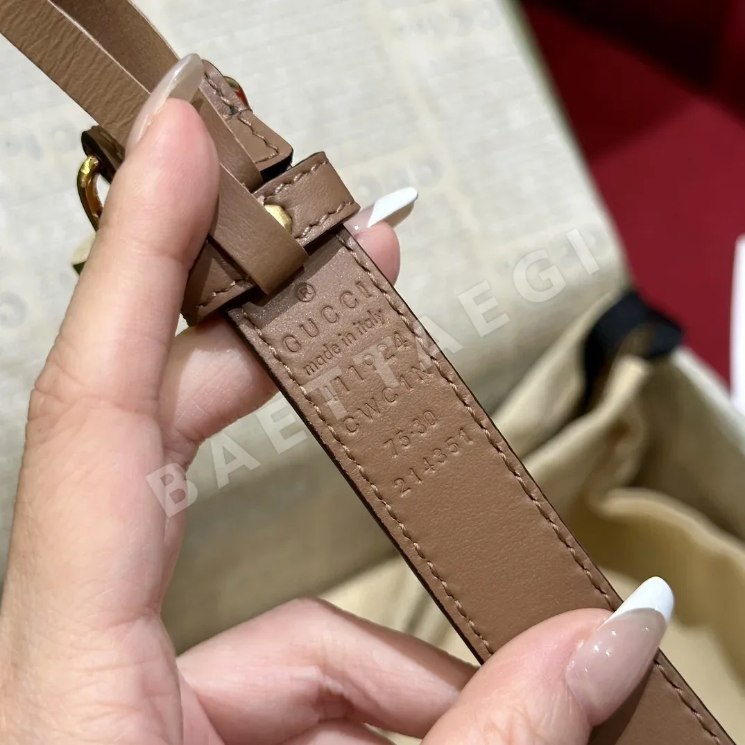 구찌 더블 G 메탈 버클 소가죽 벨트 상세 이미지 7
