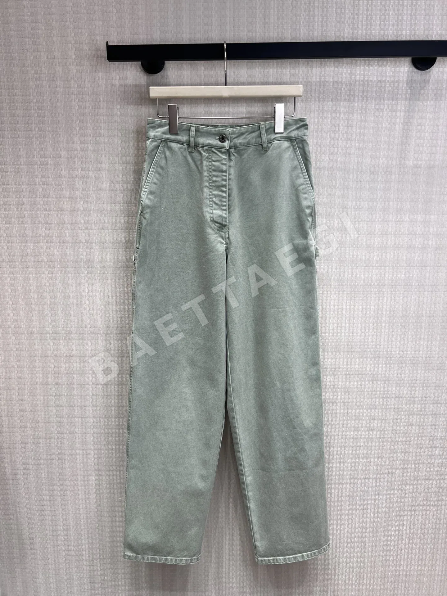 미우미우 그레이그린 카고 와이드 팬츠 상세 이미지 3