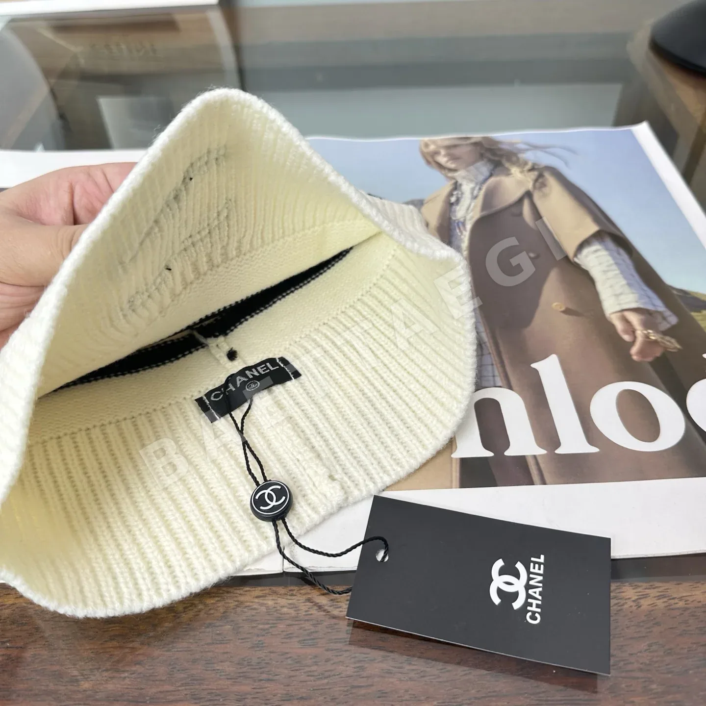 샤넬 니트 비니 모자 상세 이미지 7