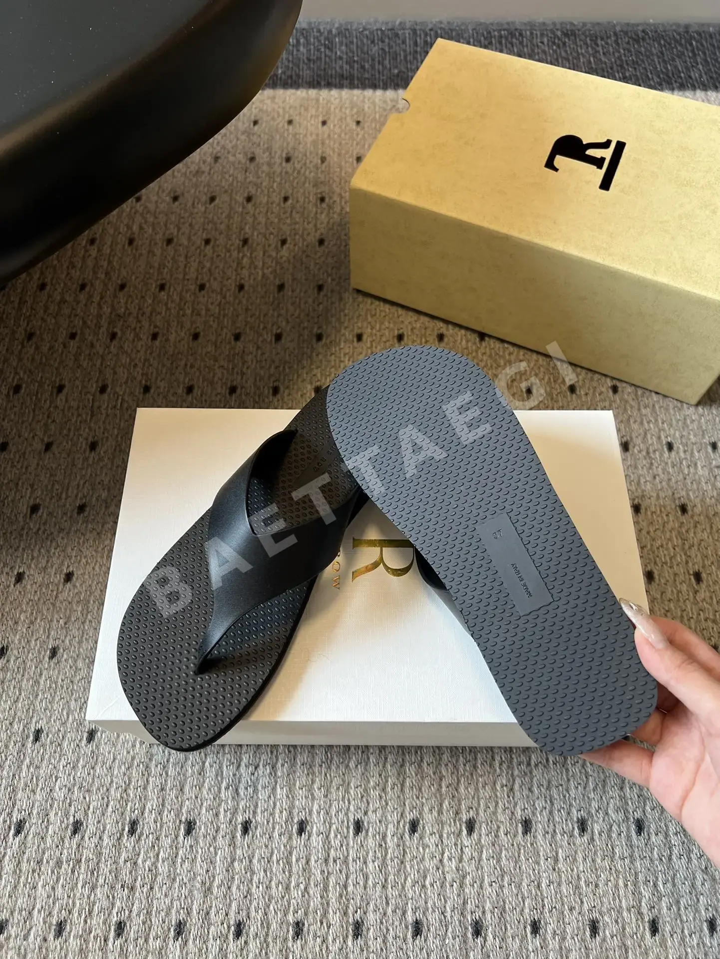 더로우 컬러 블록 비치 샌들 상세 이미지 3