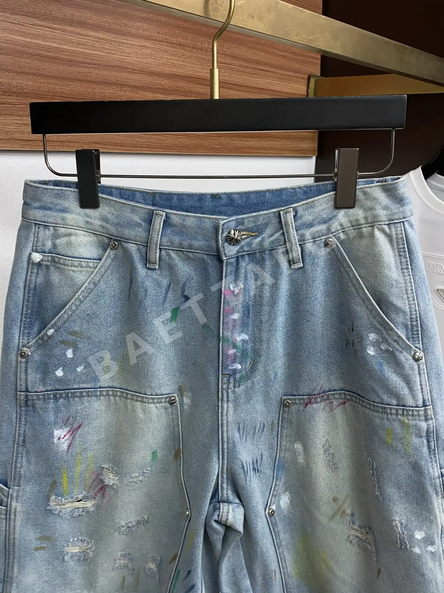 크롬하츠 데님 남성 반바지 상세 이미지 2