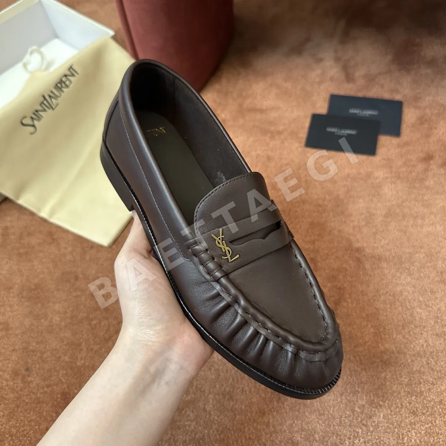 생로랑 YSL 앞코 덮인 뮬 상세 이미지 3