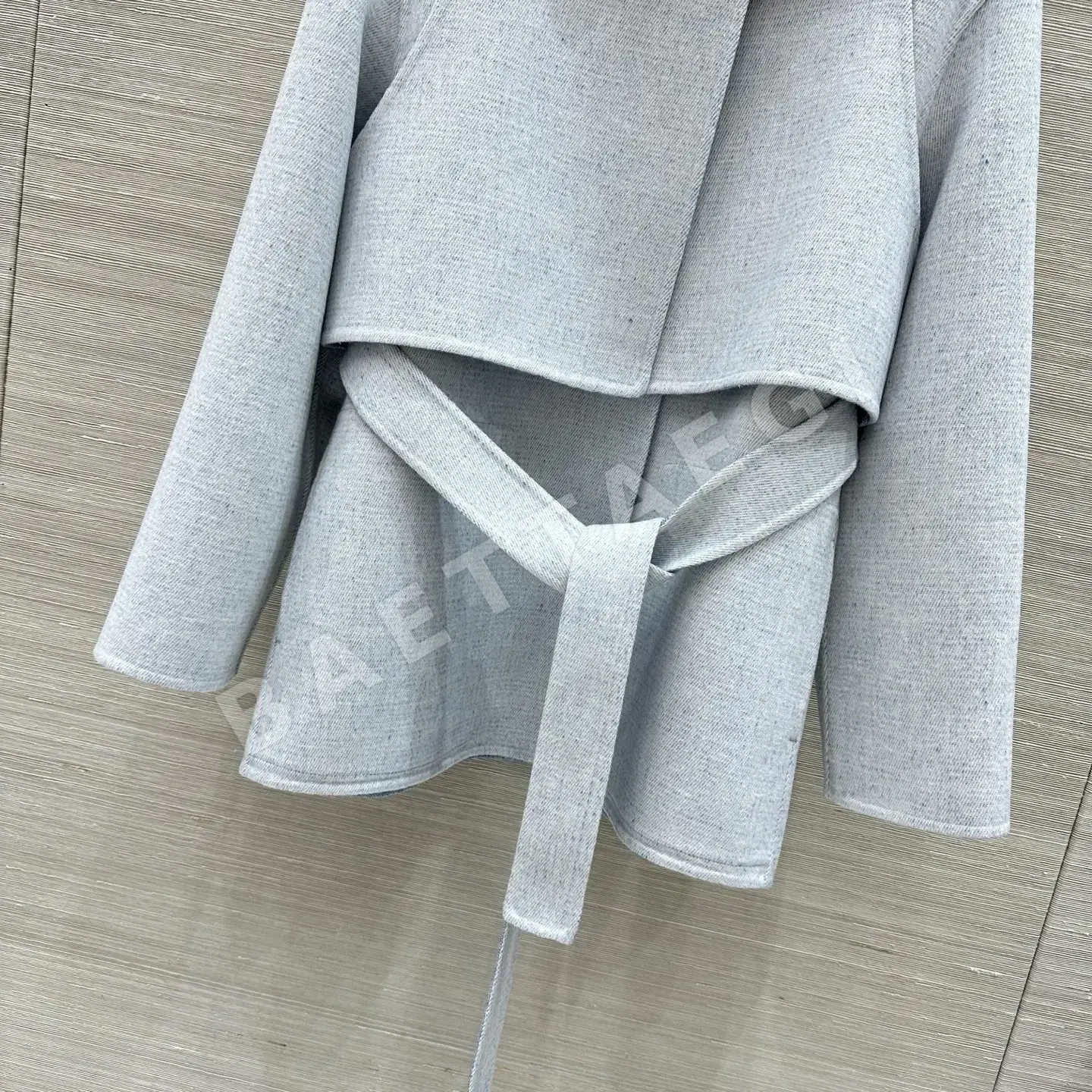 에르메스 미스티 블루 캐시미어 울 투피스 자켓 상세 이미지 4