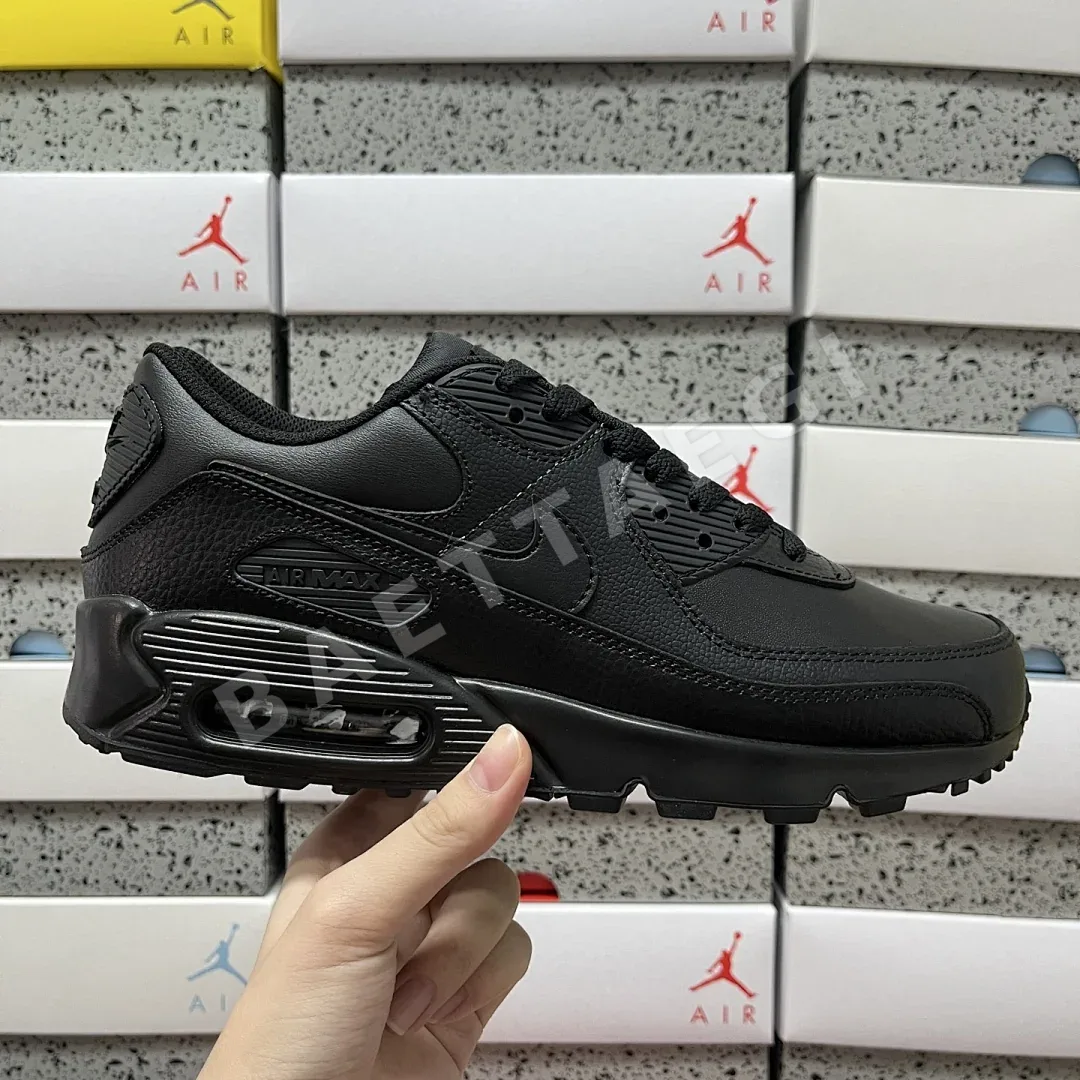 나이키 [MAX] 에어 맥스 90 CZ5594-001 201056 Nike Air Max 90 Leather Triple Black 상세 이미지 7