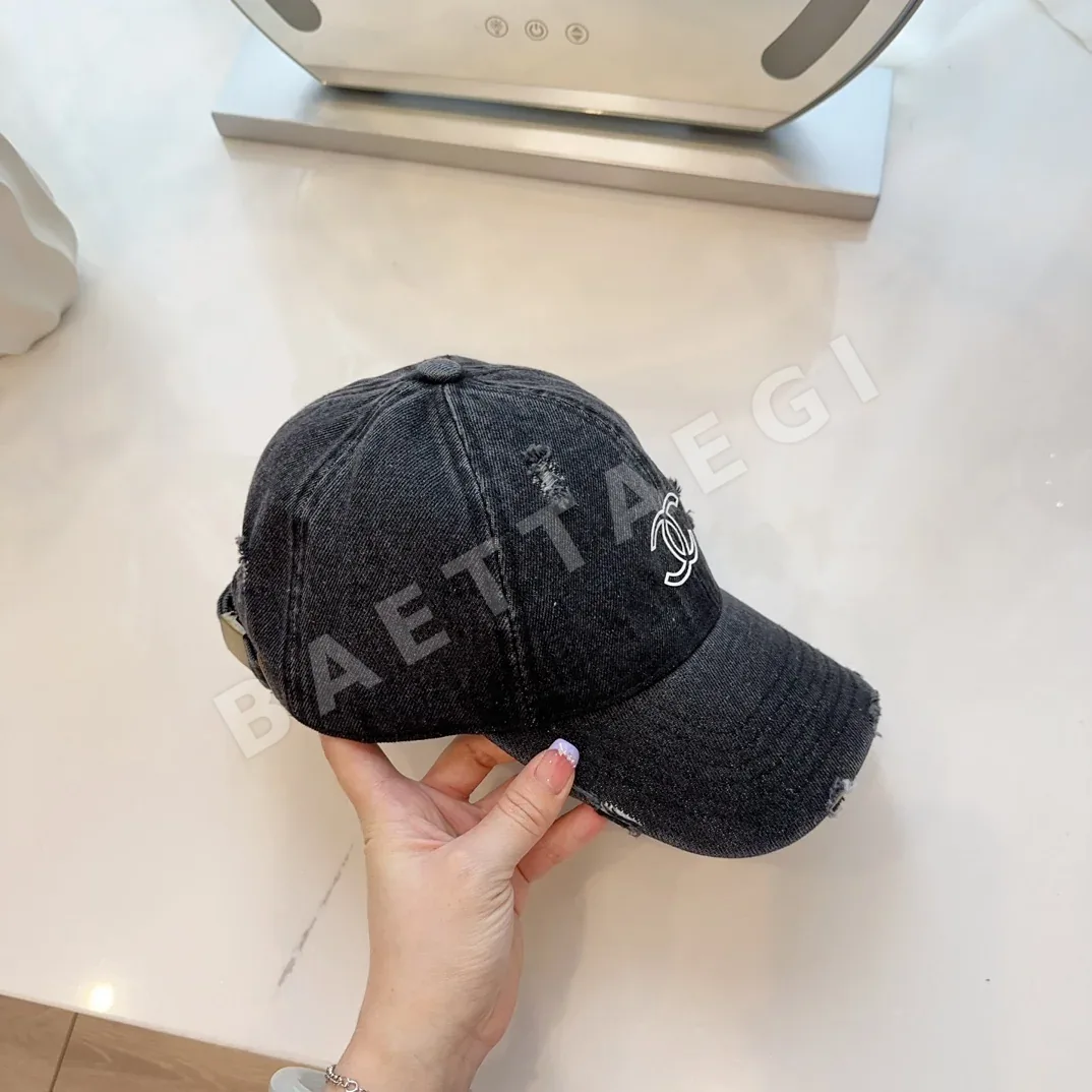 샤넬 데님 데미지 베이스볼 모자 상세 이미지 2