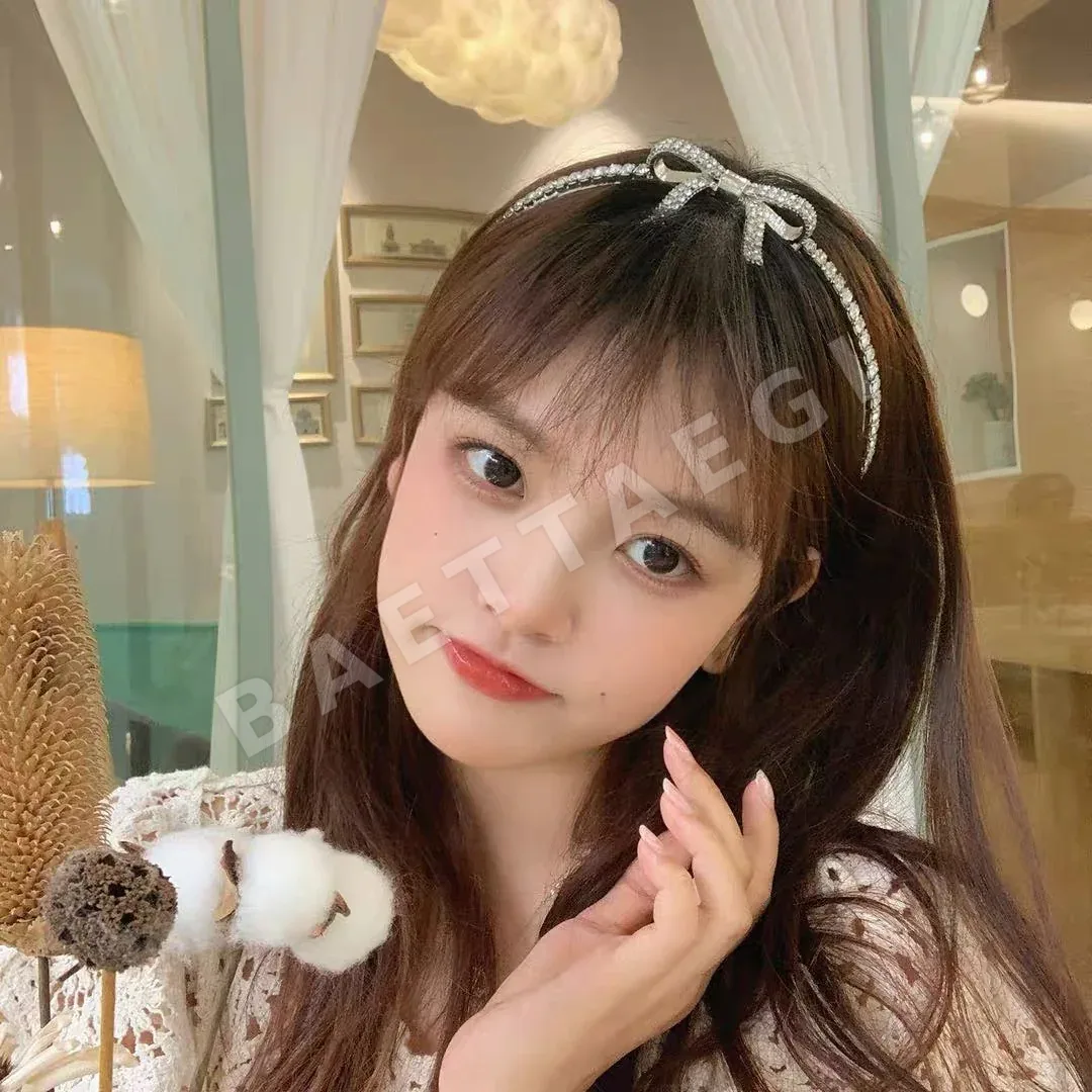 미우미우 리본 라인스톤 헤어밴드 상세 이미지 5