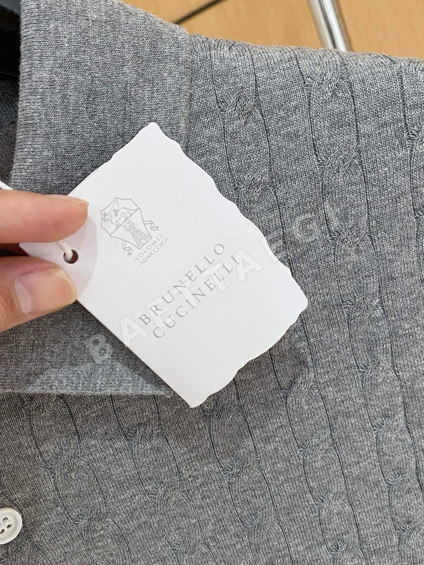 브루넬로쿠치넬리 남성 린넨 혼방 반팔 티셔츠 상세 이미지 5