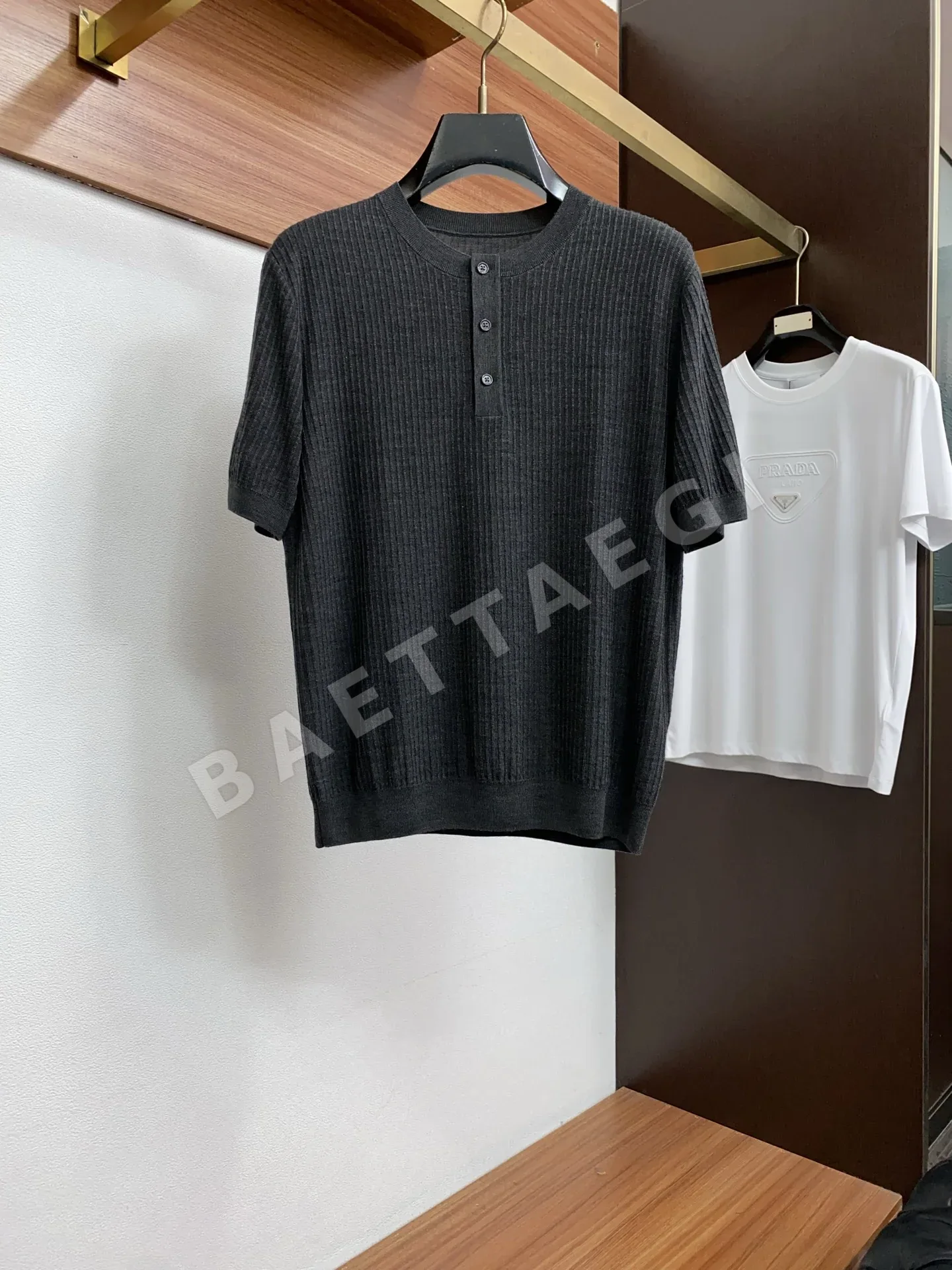 로로피아나 남성 라운드넥 코튼 반팔 티셔츠 135547