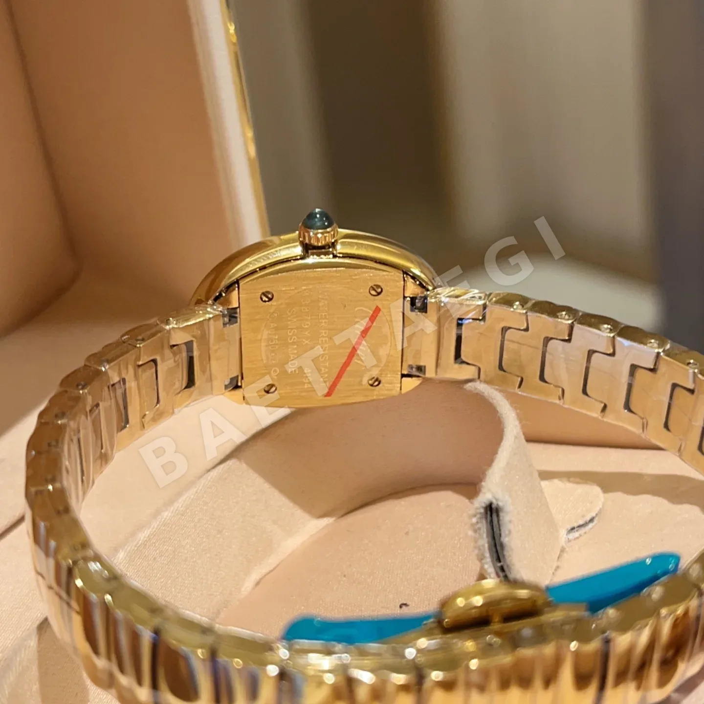 까르띠에 베누아 쿼츠 무브먼트 사파이어 글라스 블루 스틸밴드 레플리카 42894 Cartier 상세 이미지 8