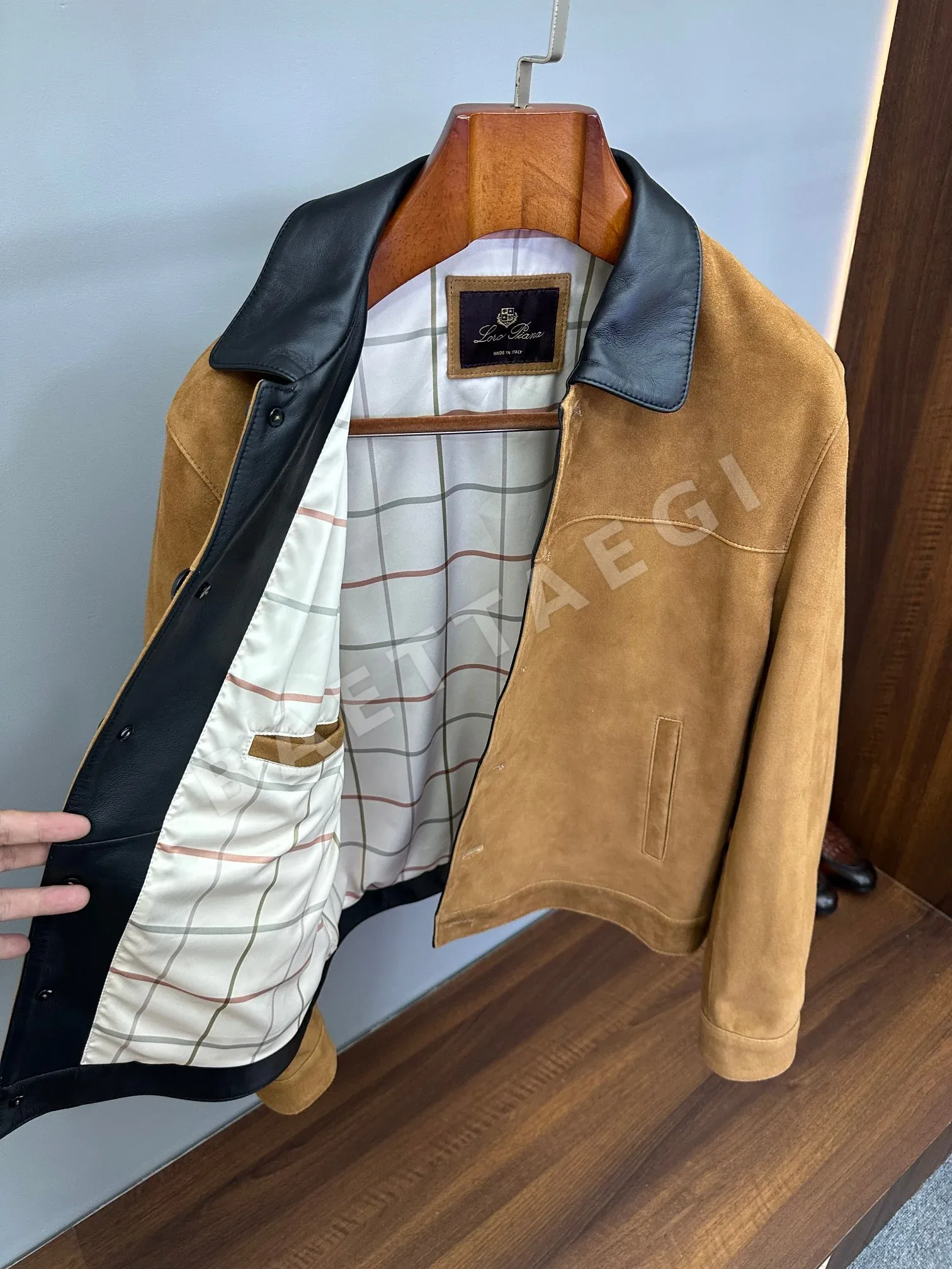 로로피아나 빈티지 스웨이드 램스킨 자켓 상세 이미지 3