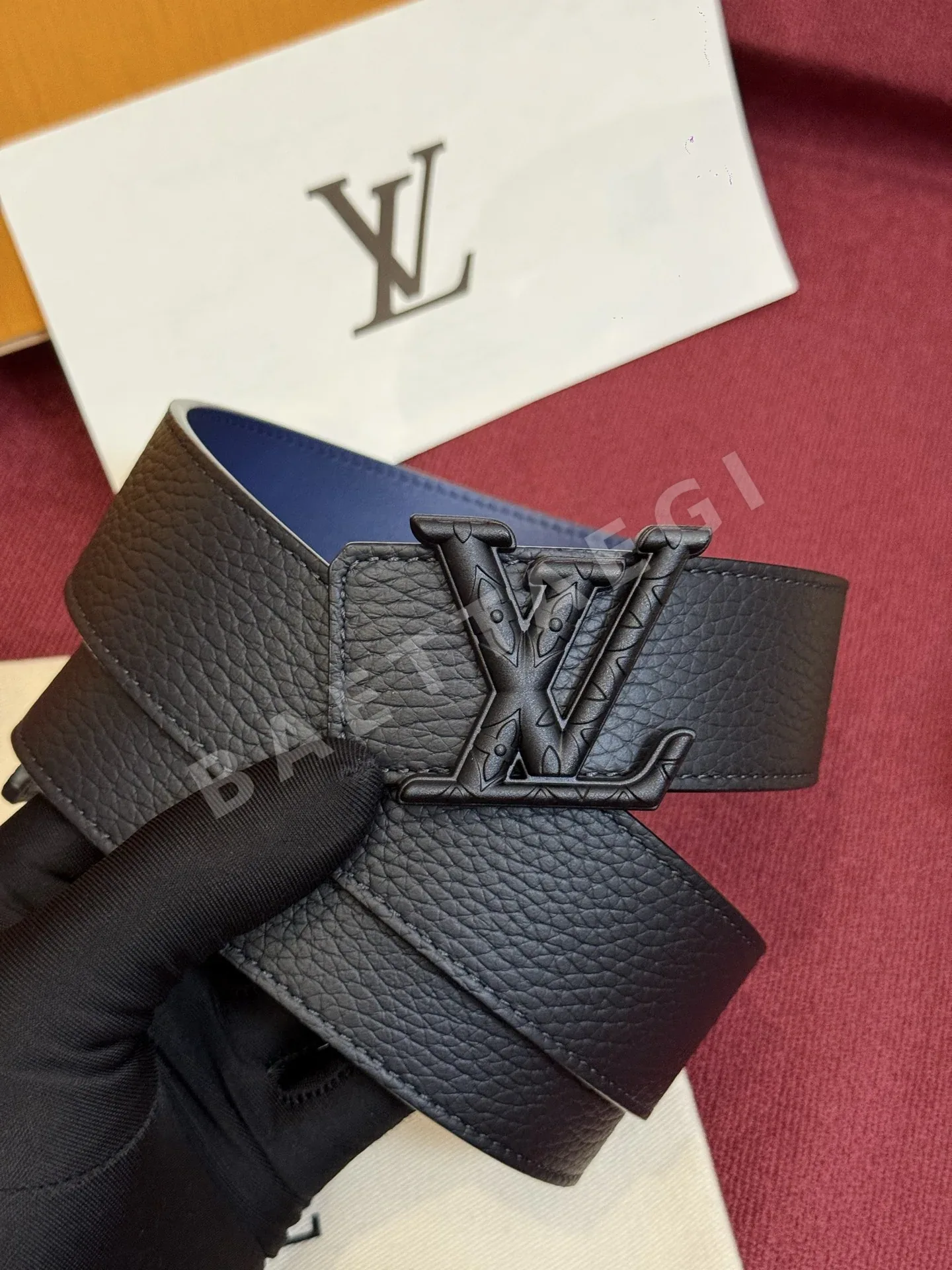 루이비통 다미에 LV 리버시블 벨트 상세 이미지 3