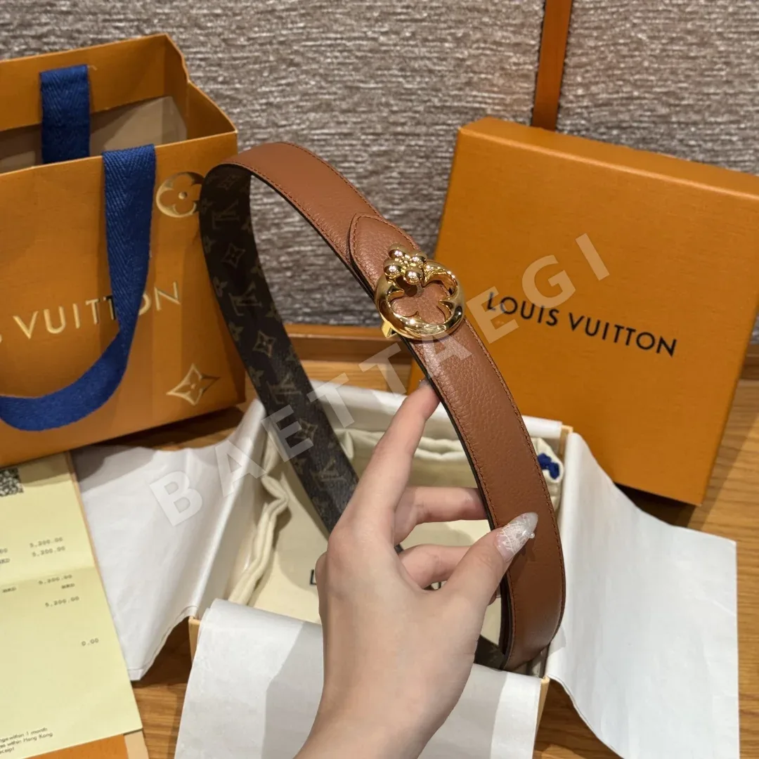 루이비통 플라워그램 라운드 리버시블 벨트 상세 이미지 4
