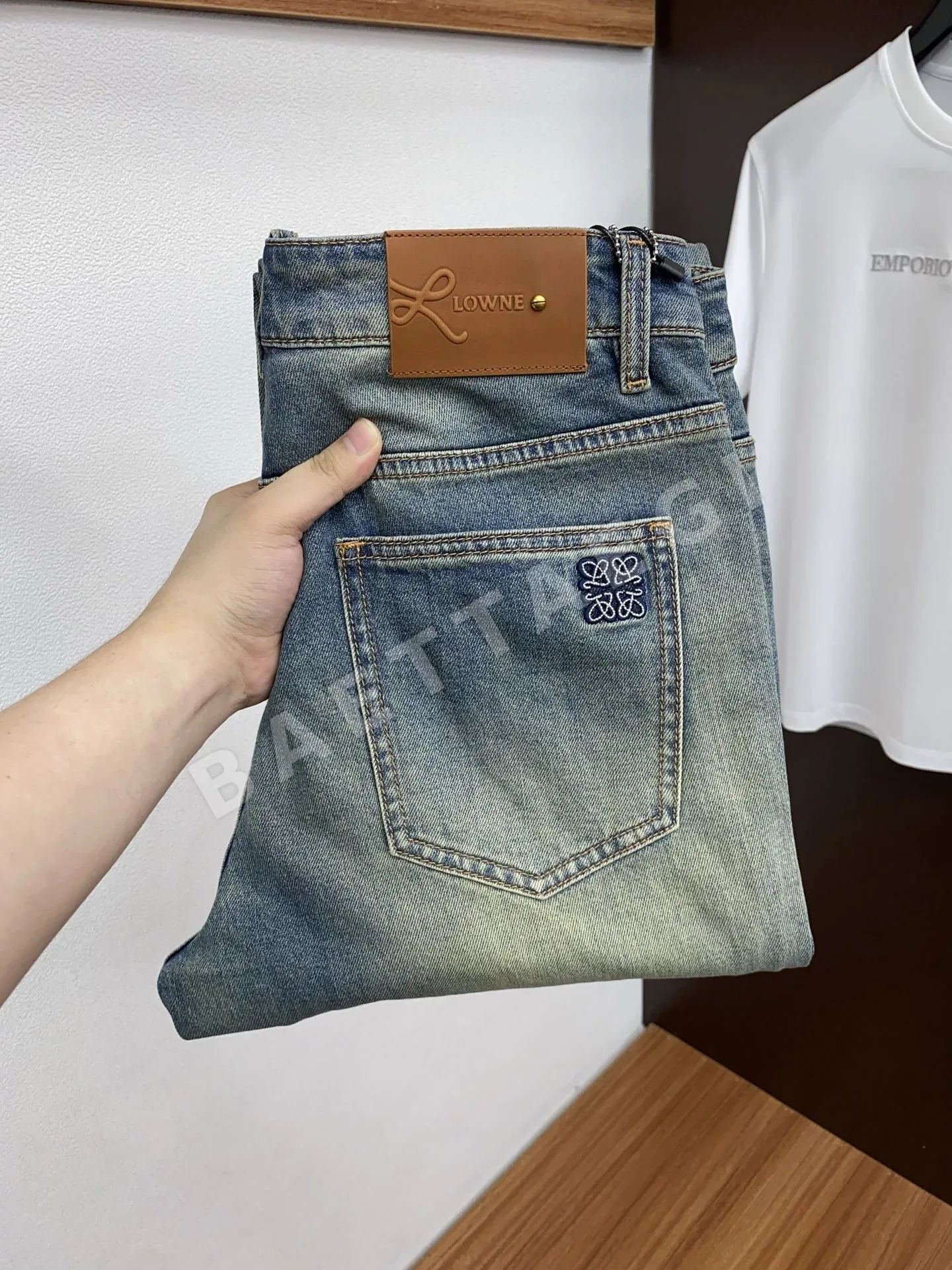 로에베 커스텀 데님 바지 16410