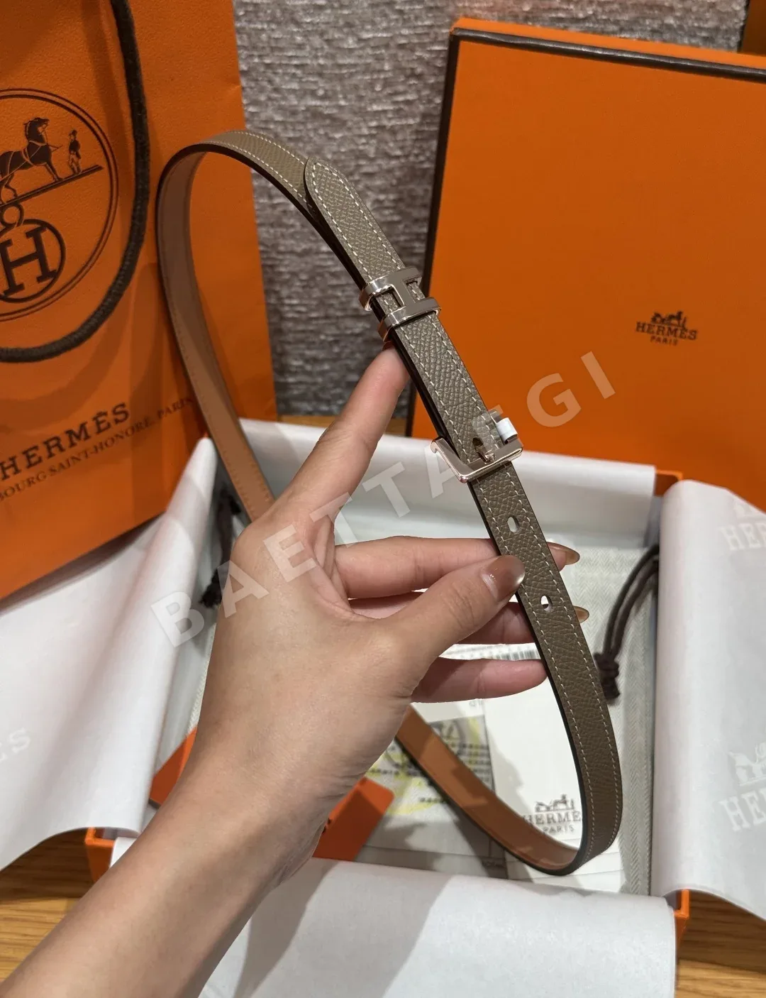 에르메스 팝 H 15mm 에포손 카프스킨 벨트 상세 이미지 3
