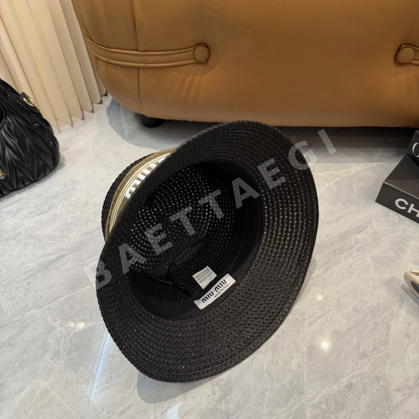 미우미우 밀짚 모자 상세 이미지 4