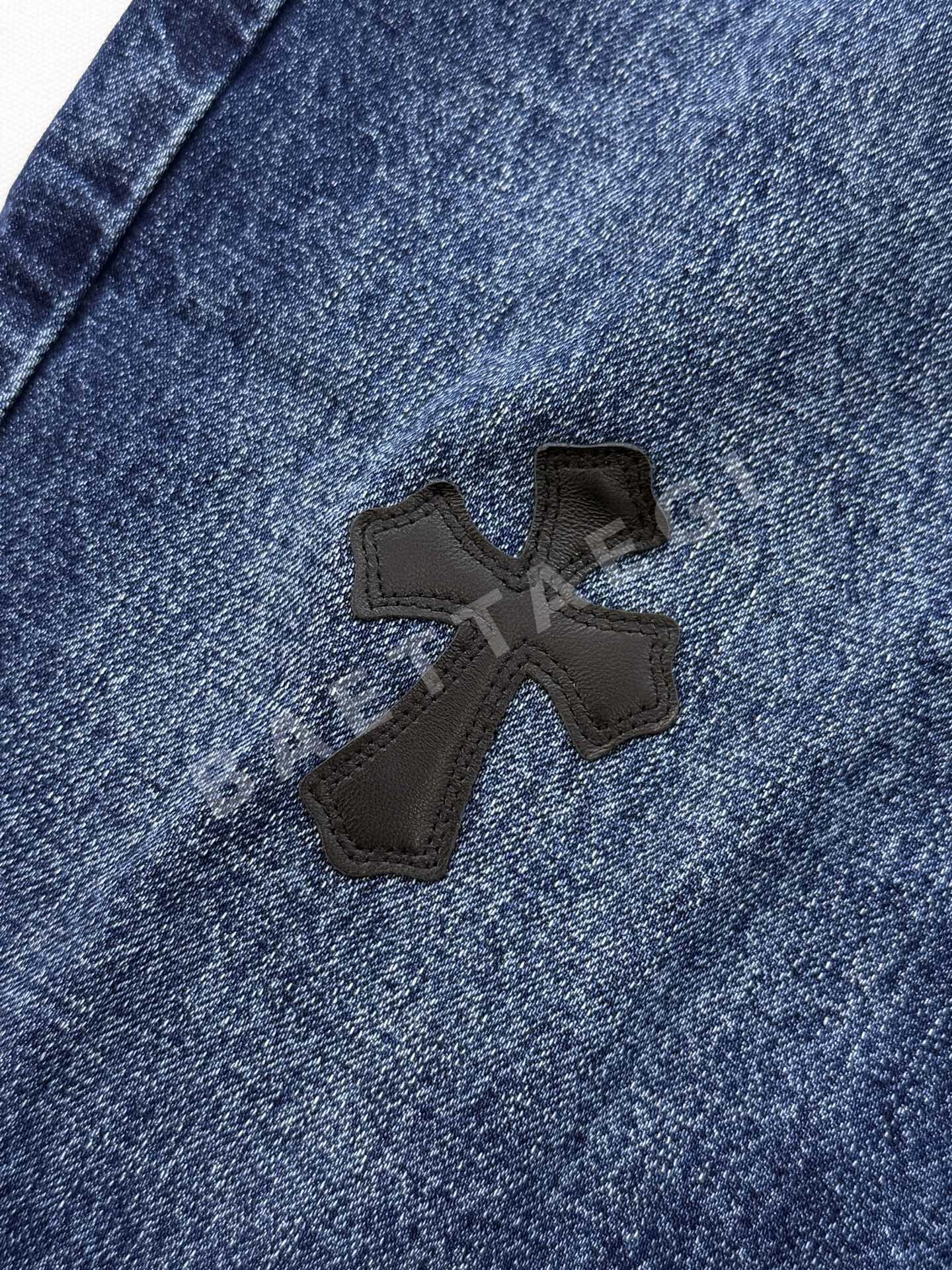 크롬하츠 크로스 데님 반바지 상세 이미지 7