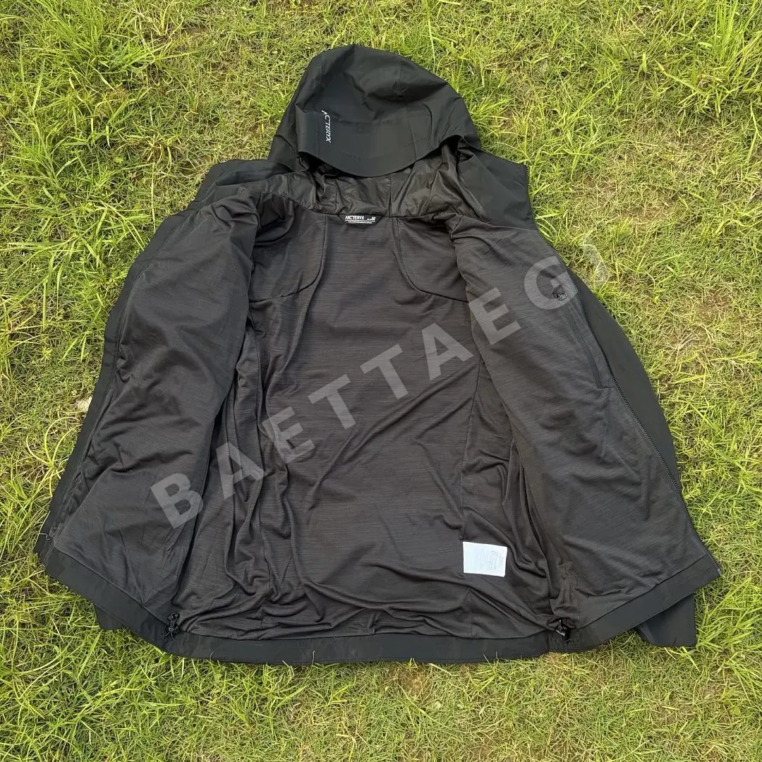 아크테릭스 [TZ] 솔라노 후디 쉘 자켓 후드 바람막이 블랙 실버 200163 Arc'teryx Solano Hoodie Shell Jacket 상세 이미지 11
