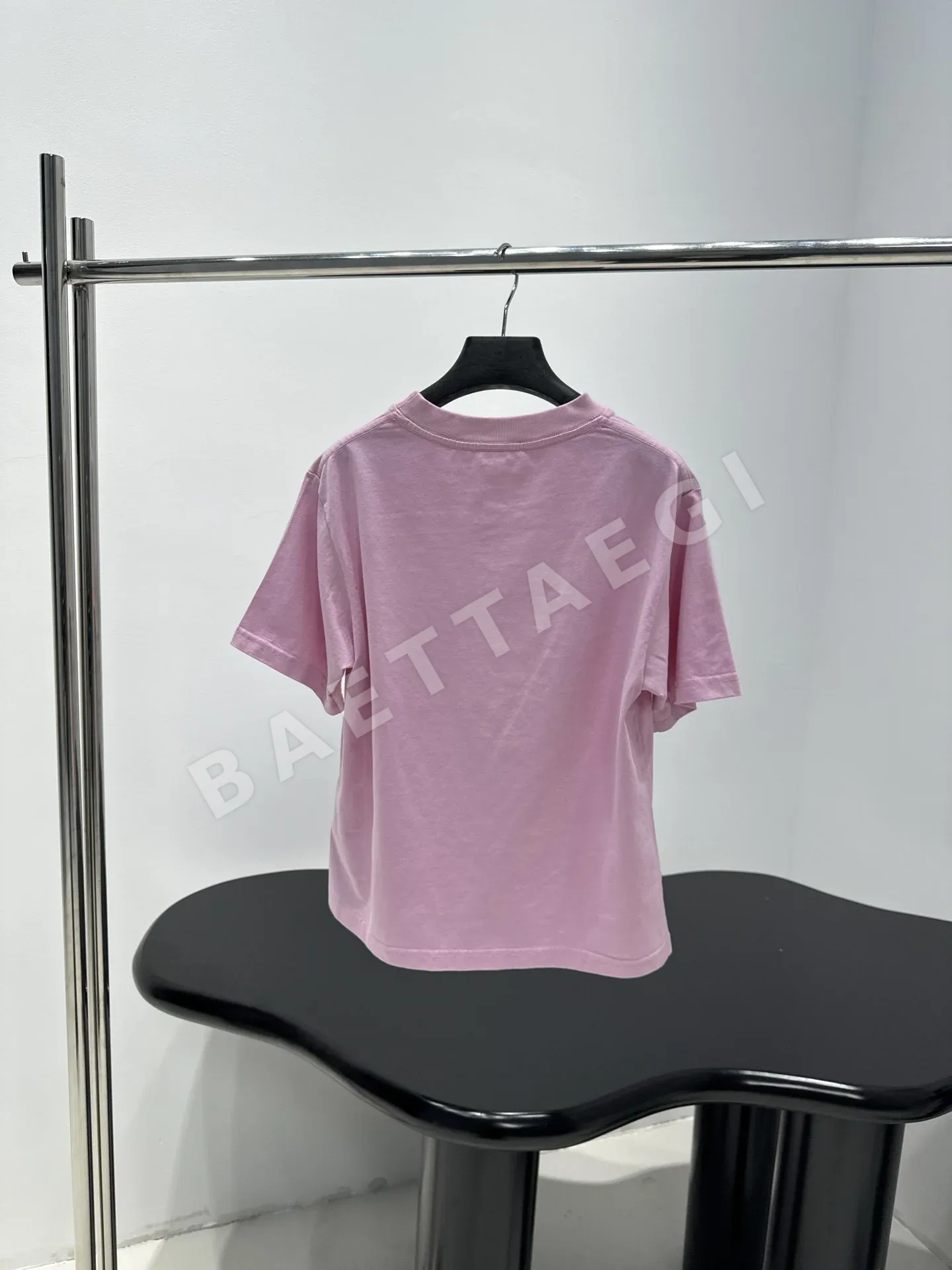 발렌시아가 핑크 바우핏 여성 반팔 티셔츠 상세 이미지 3