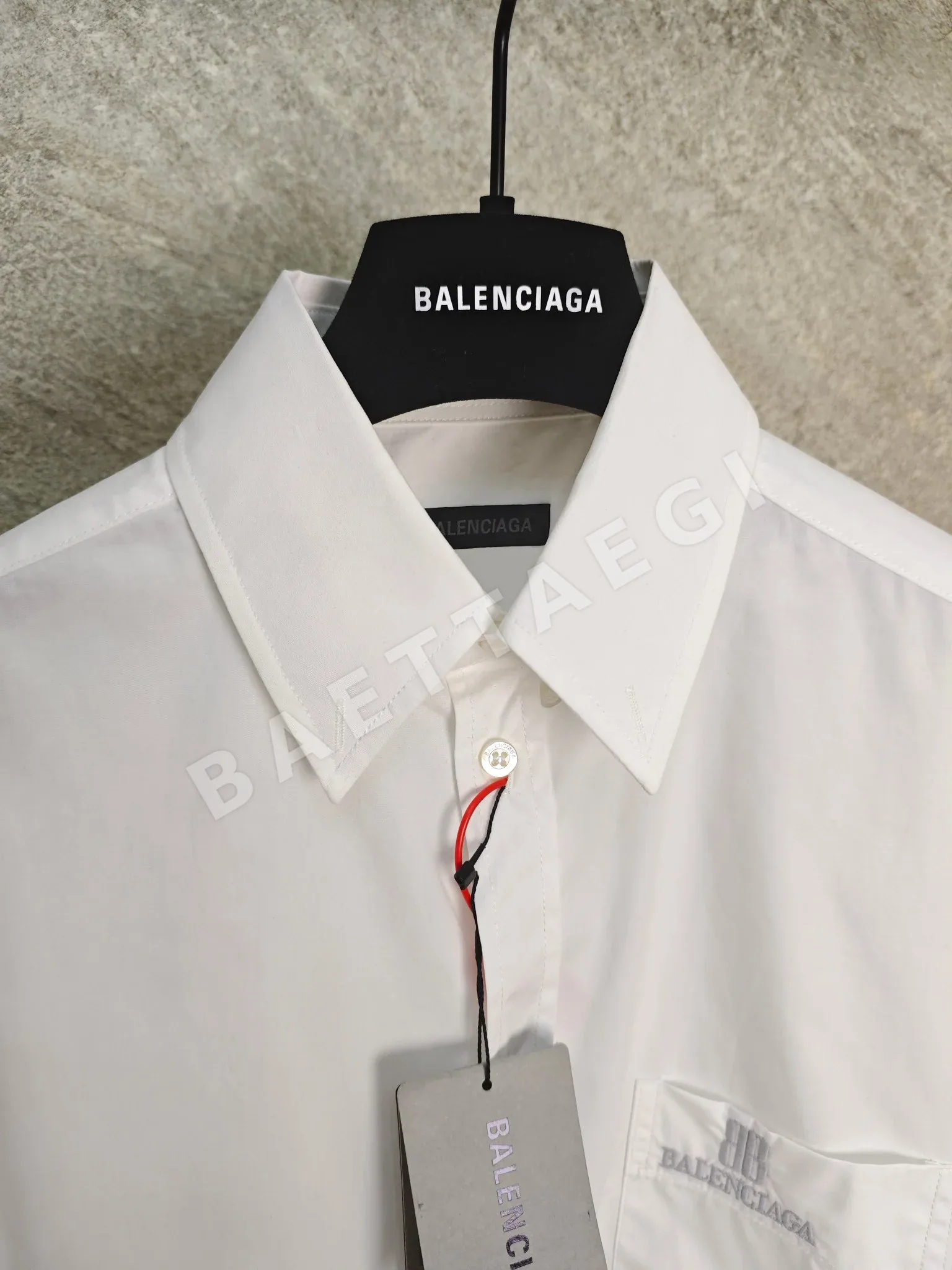 발렌시아가 나노BB 자수 남성 긴팔 셔츠 상세 이미지 3