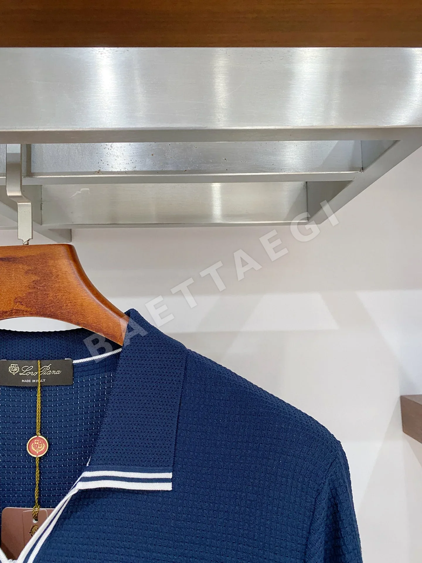 로로피아나 남성 린넨 반팔 티셔츠 상세 이미지 4