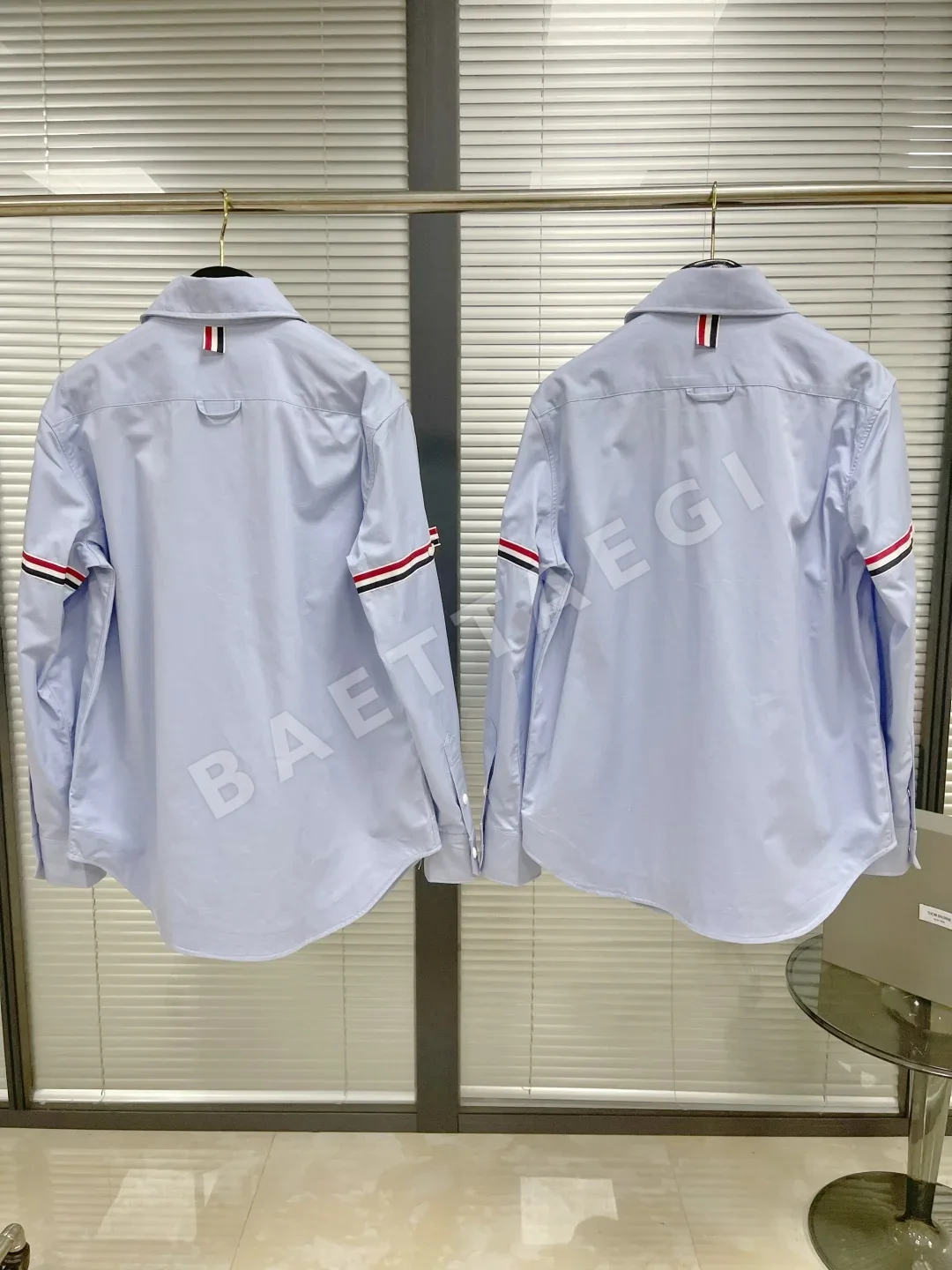 톰브라운 더블 슬리브 남성 긴팔 셔츠 재킷 상세 이미지 3
