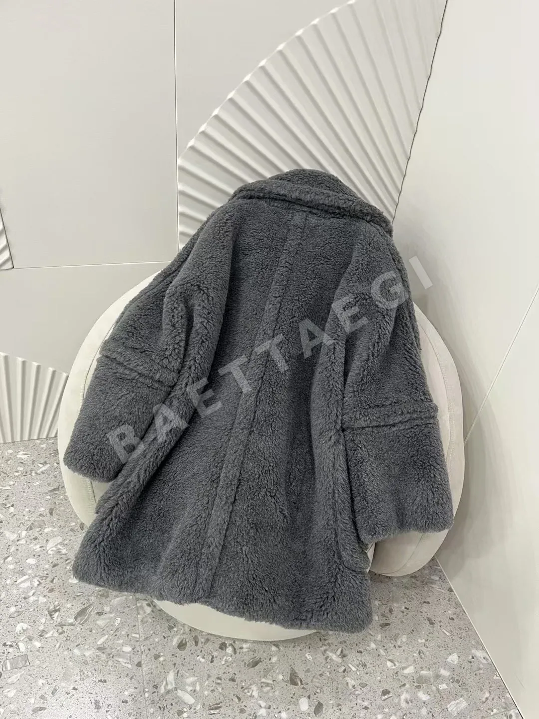 막스마라 알파카 퍼 테디 코트 상세 이미지 4