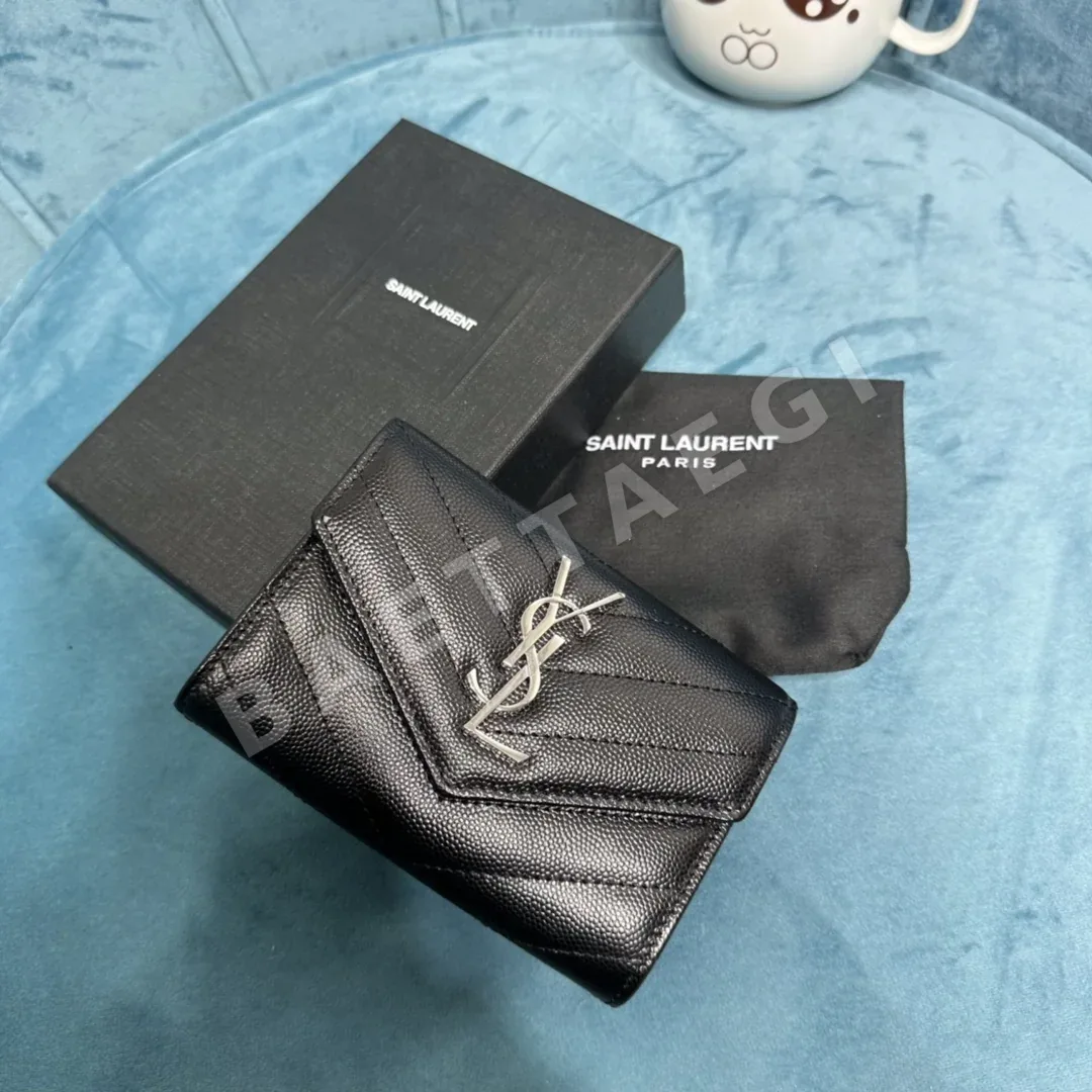 생로랑 캐비어 가죽 YSL 로고 지갑 상세 이미지 9