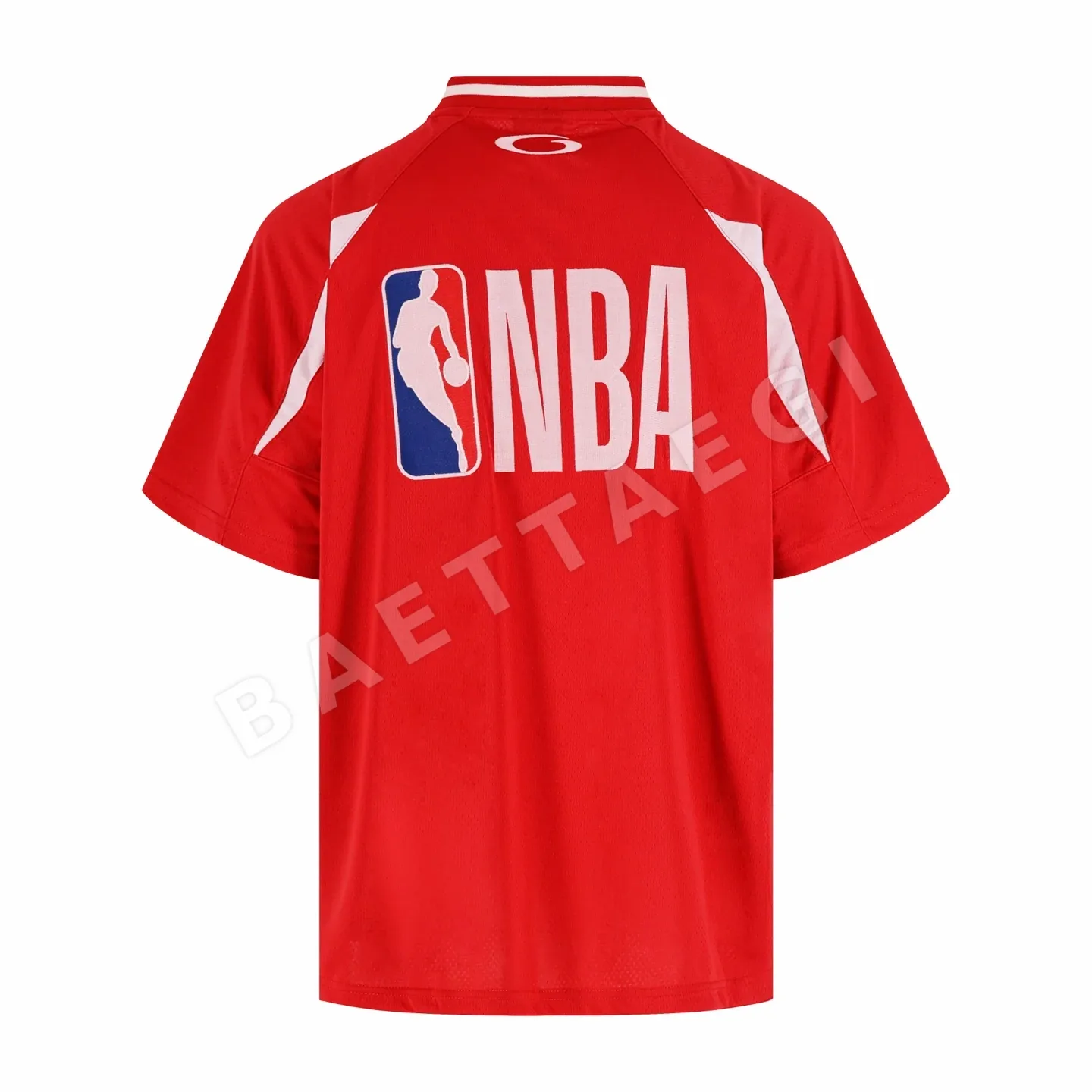 발렌시아가 NBA 자수 오버사이즈 반팔 티셔츠 남여공용 상세 이미지 2