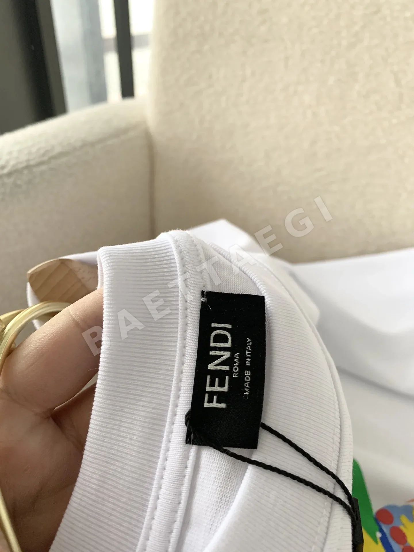 펜디 여성 크루넥 반팔 티셔츠 상세 이미지 7
